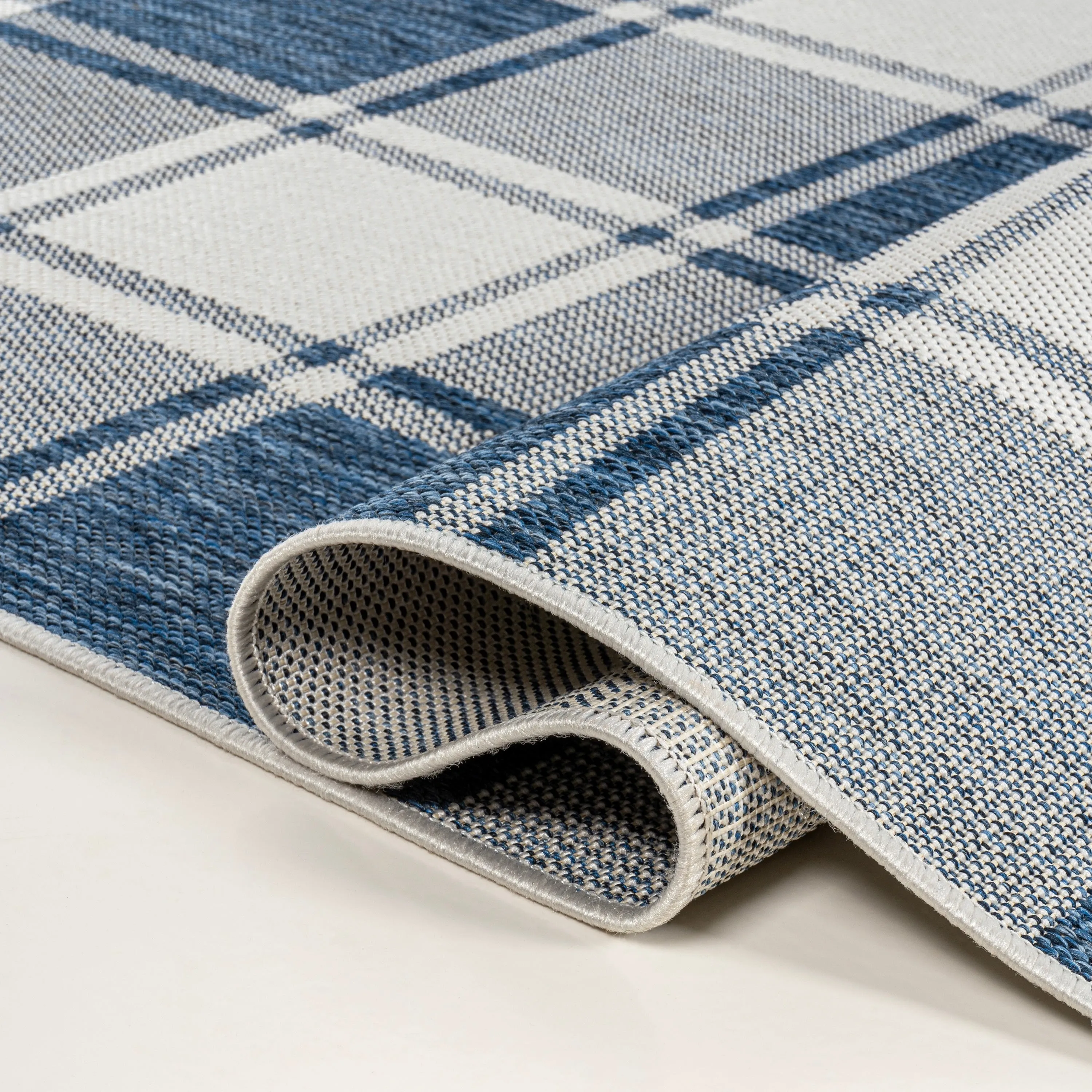 JONATHAN Y Lior Traditional Farmhouse Bold Gingham Indoor/Outdoor Area Rug