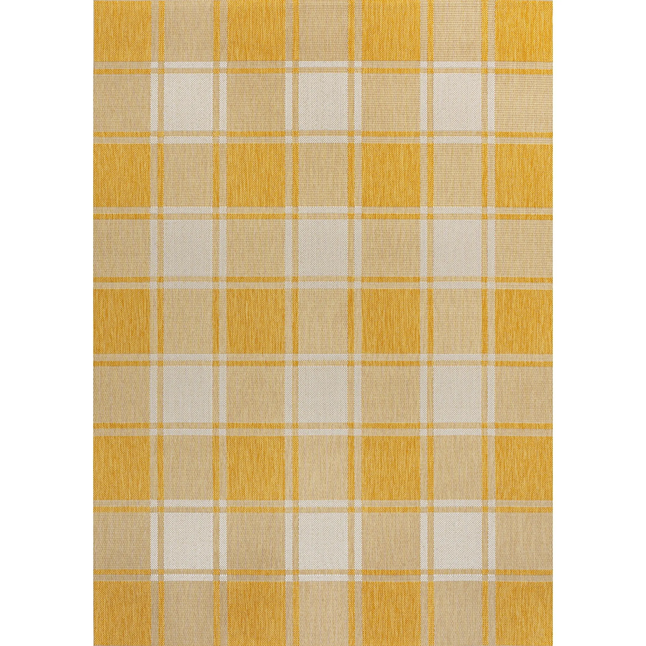 JONATHAN Y Lior Traditional Farmhouse Bold Gingham Indoor/Outdoor Area Rug
