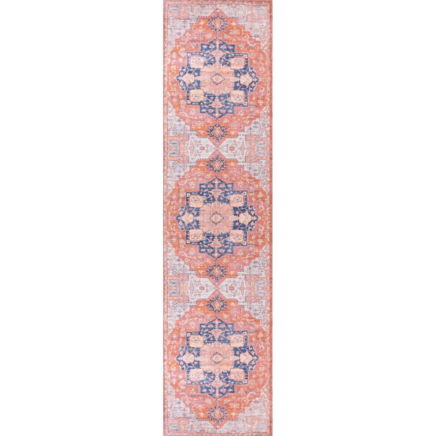 JONATHAN Y Marrakesh Ornate Medallion Machine Washable Area Rug
