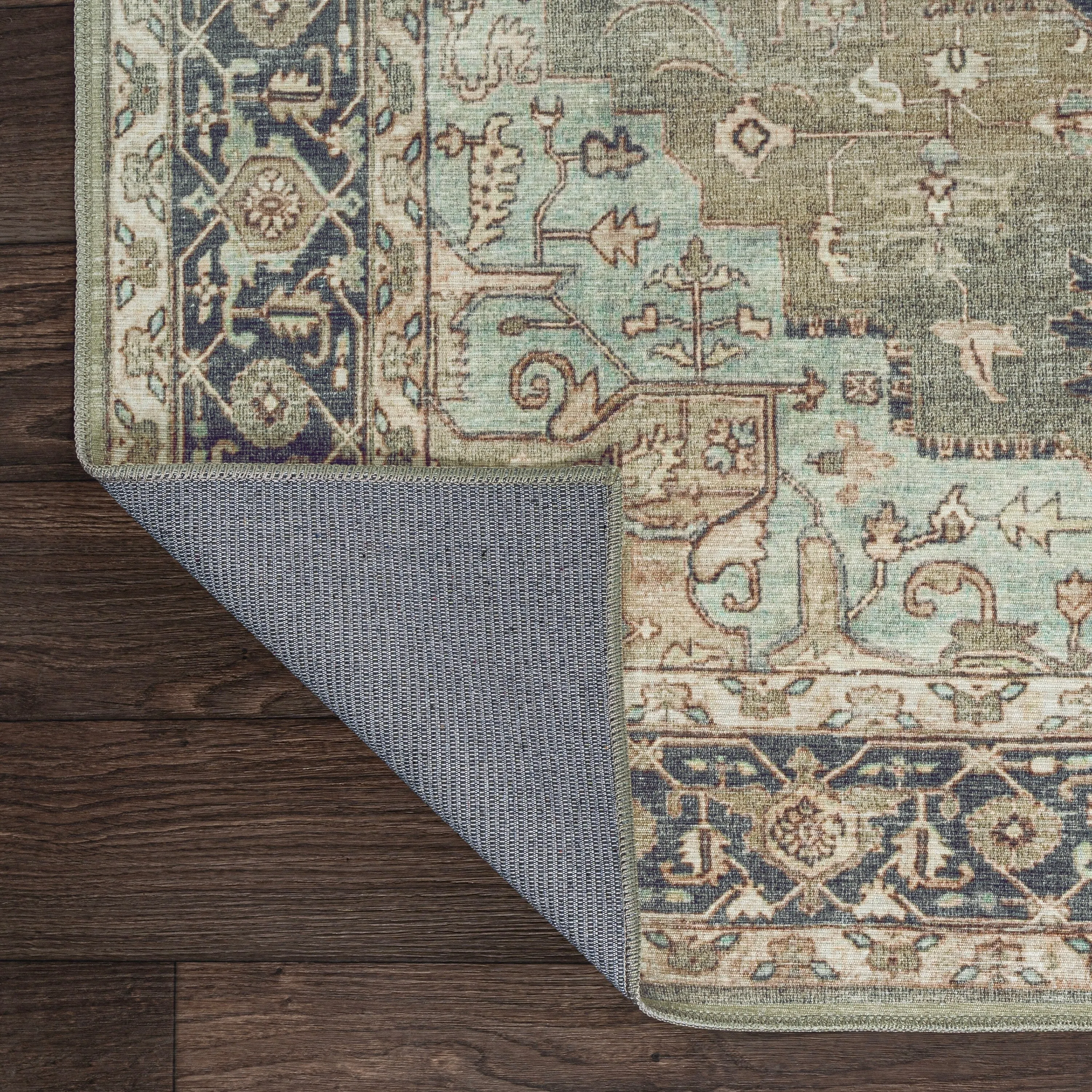 JONATHAN Y Marrakesh Ornate Medallion Machine Washable Area Rug