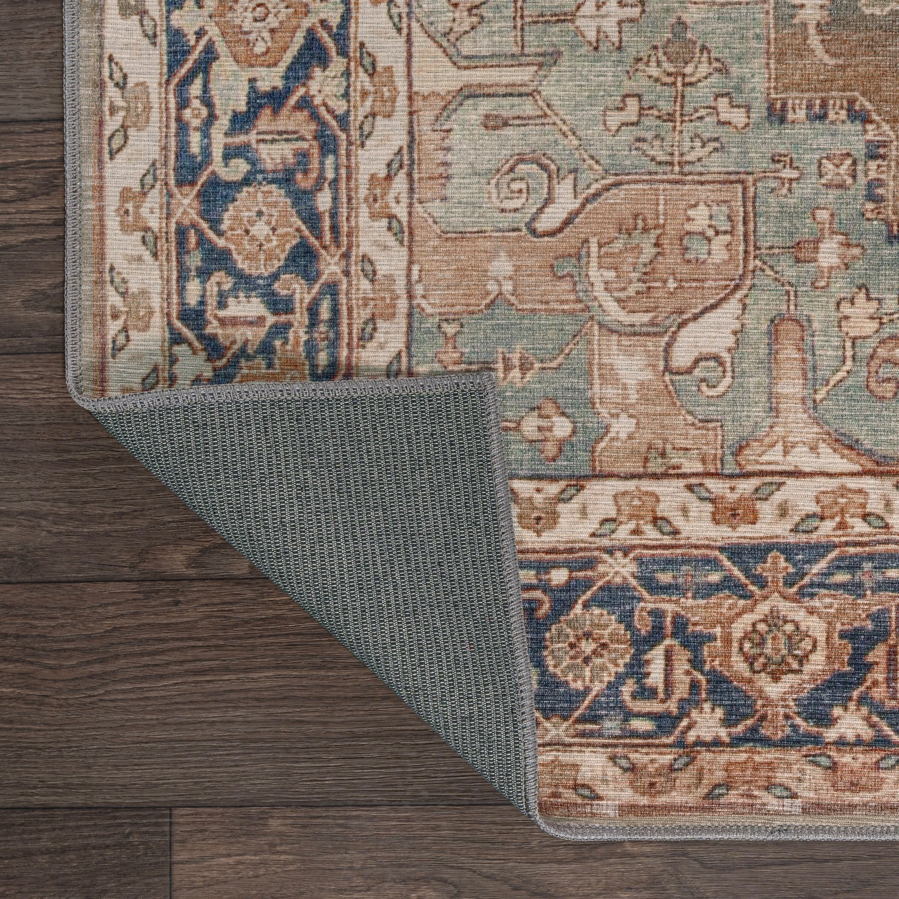 JONATHAN Y Marrakesh Ornate Medallion Machine Washable Area Rug