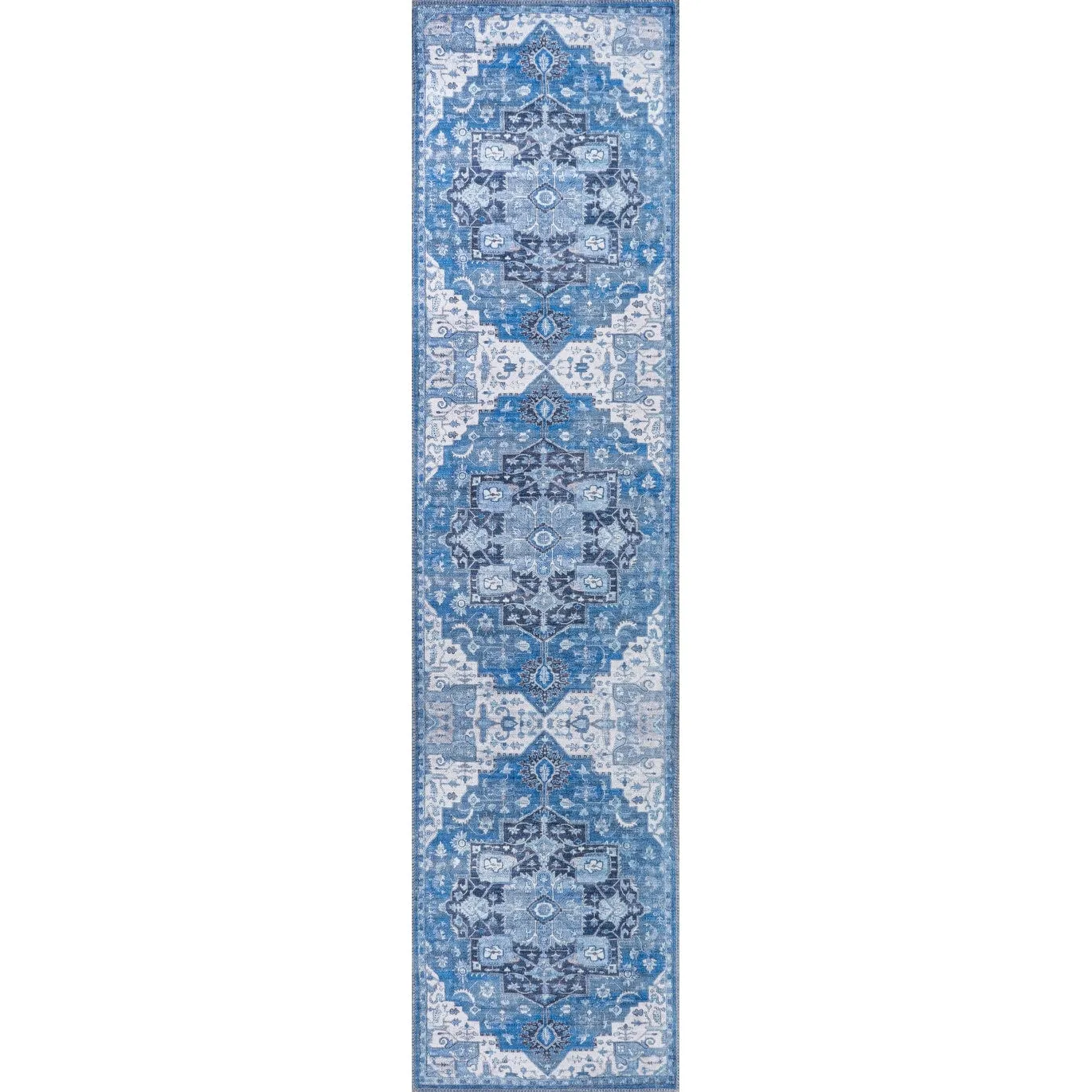 JONATHAN Y Marrakesh Ornate Medallion Machine Washable Area Rug