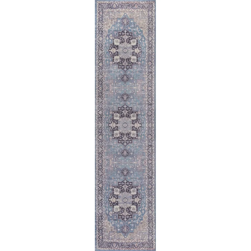 JONATHAN Y Marrakesh Ornate Medallion Machine Washable Area Rug