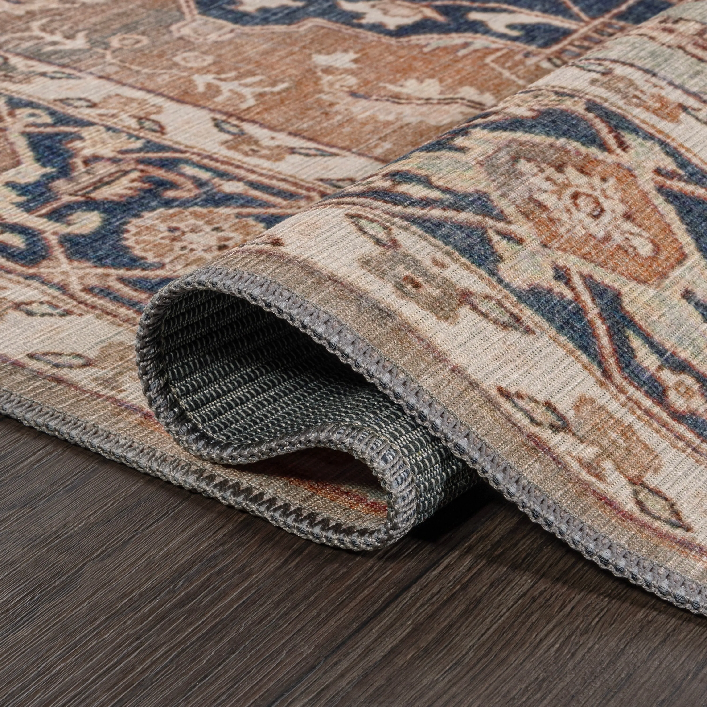 JONATHAN Y Marrakesh Ornate Medallion Machine Washable Area Rug