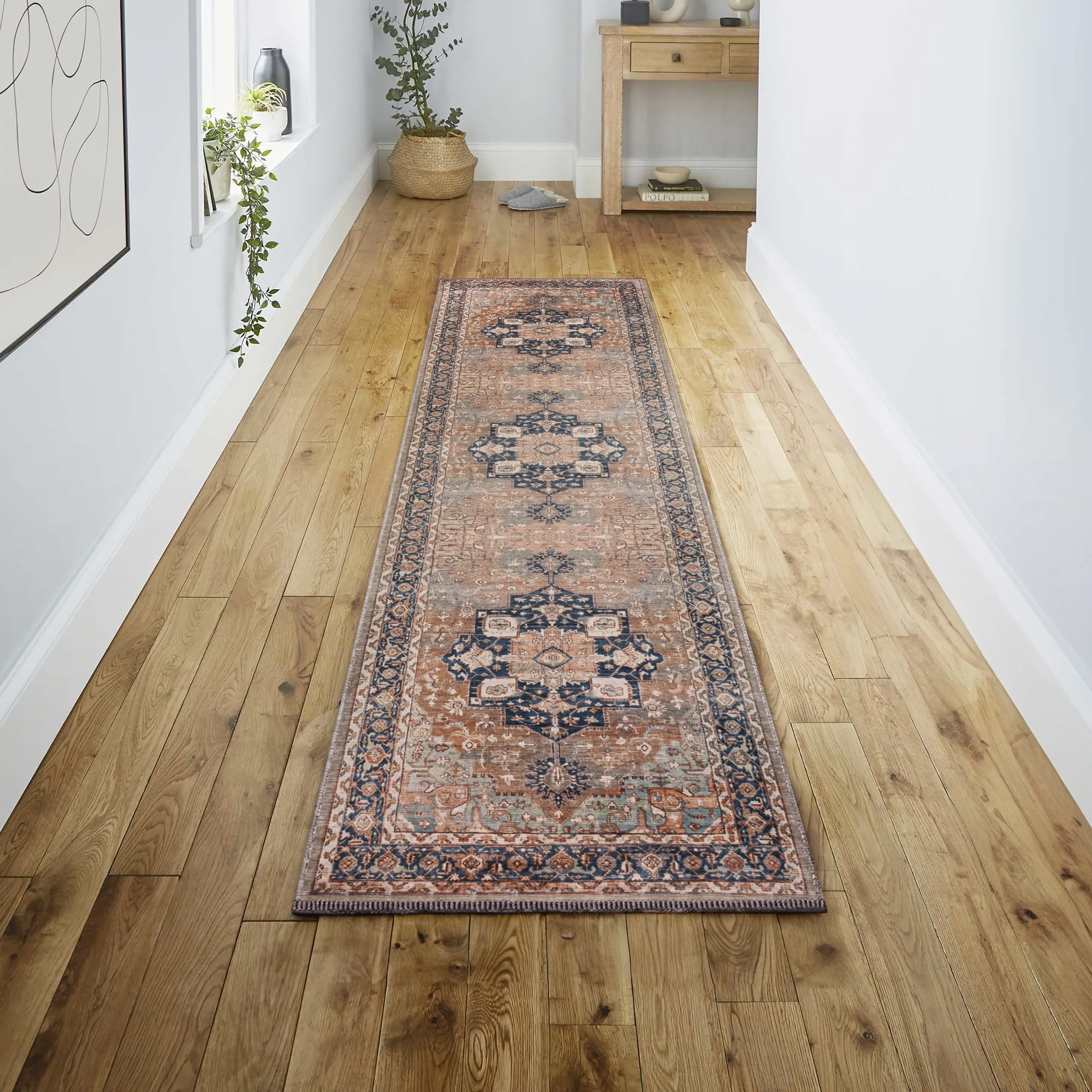 JONATHAN Y Marrakesh Ornate Medallion Machine Washable Area Rug
