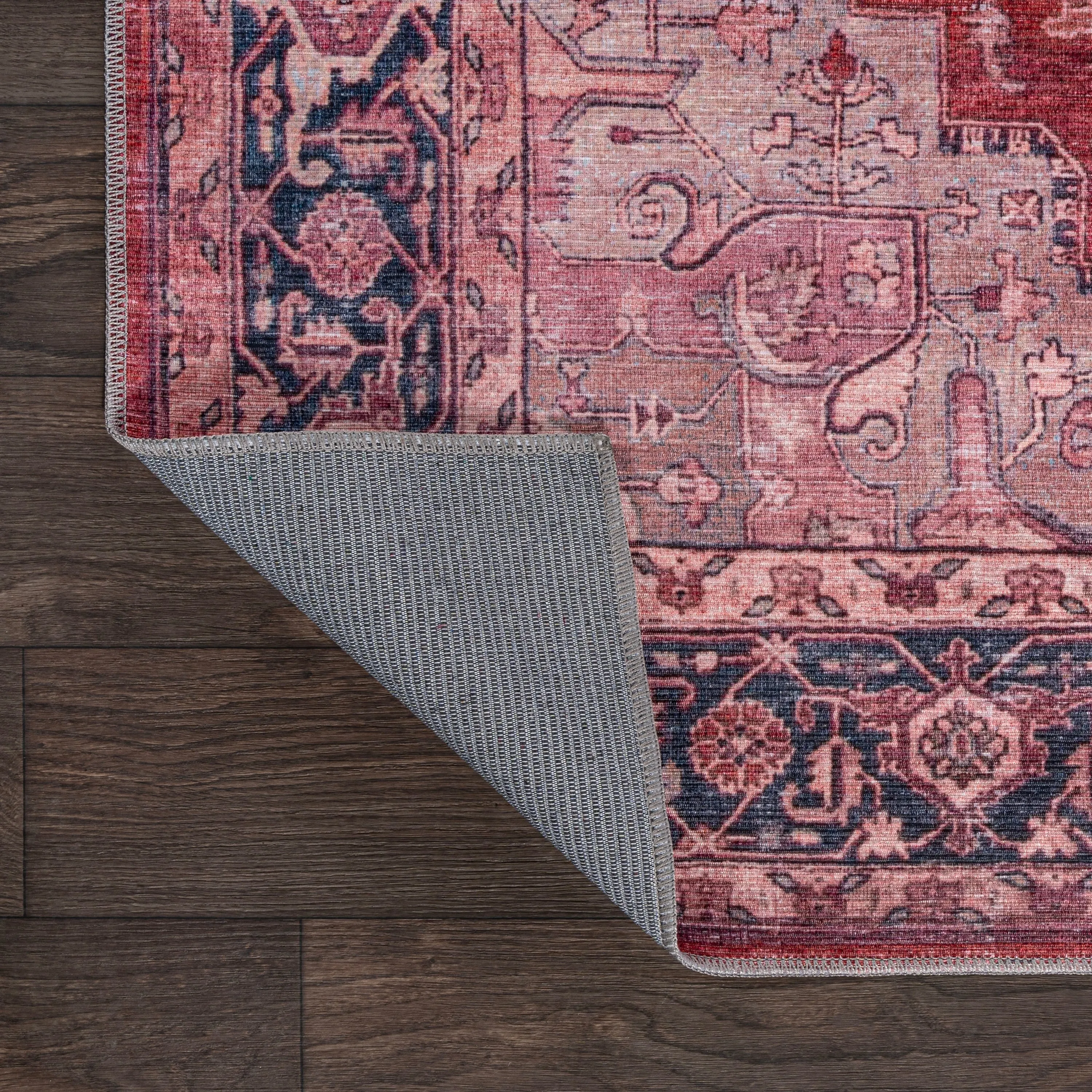 JONATHAN Y Marrakesh Ornate Medallion Machine Washable Area Rug