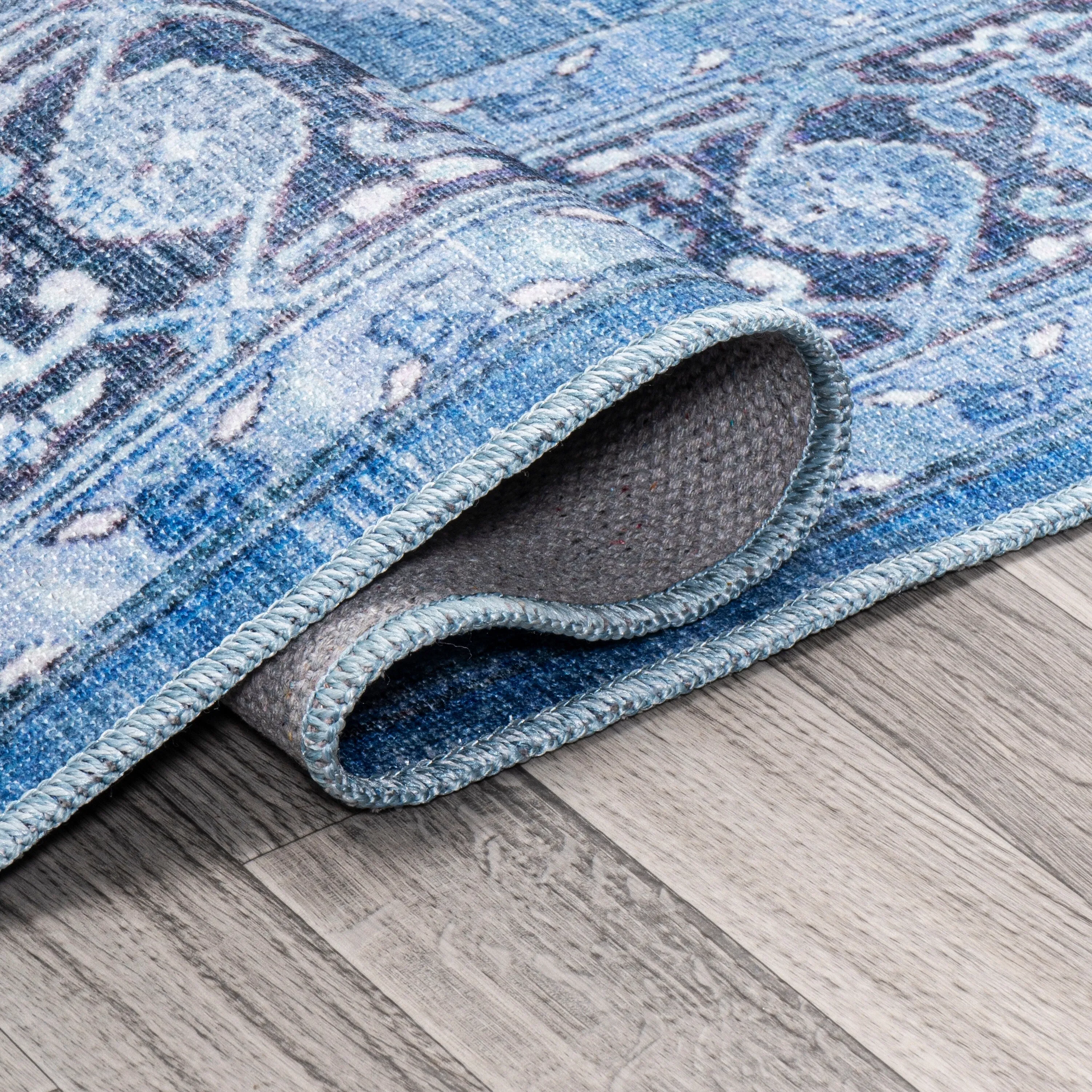 JONATHAN Y Marrakesh Ornate Medallion Machine Washable Area Rug