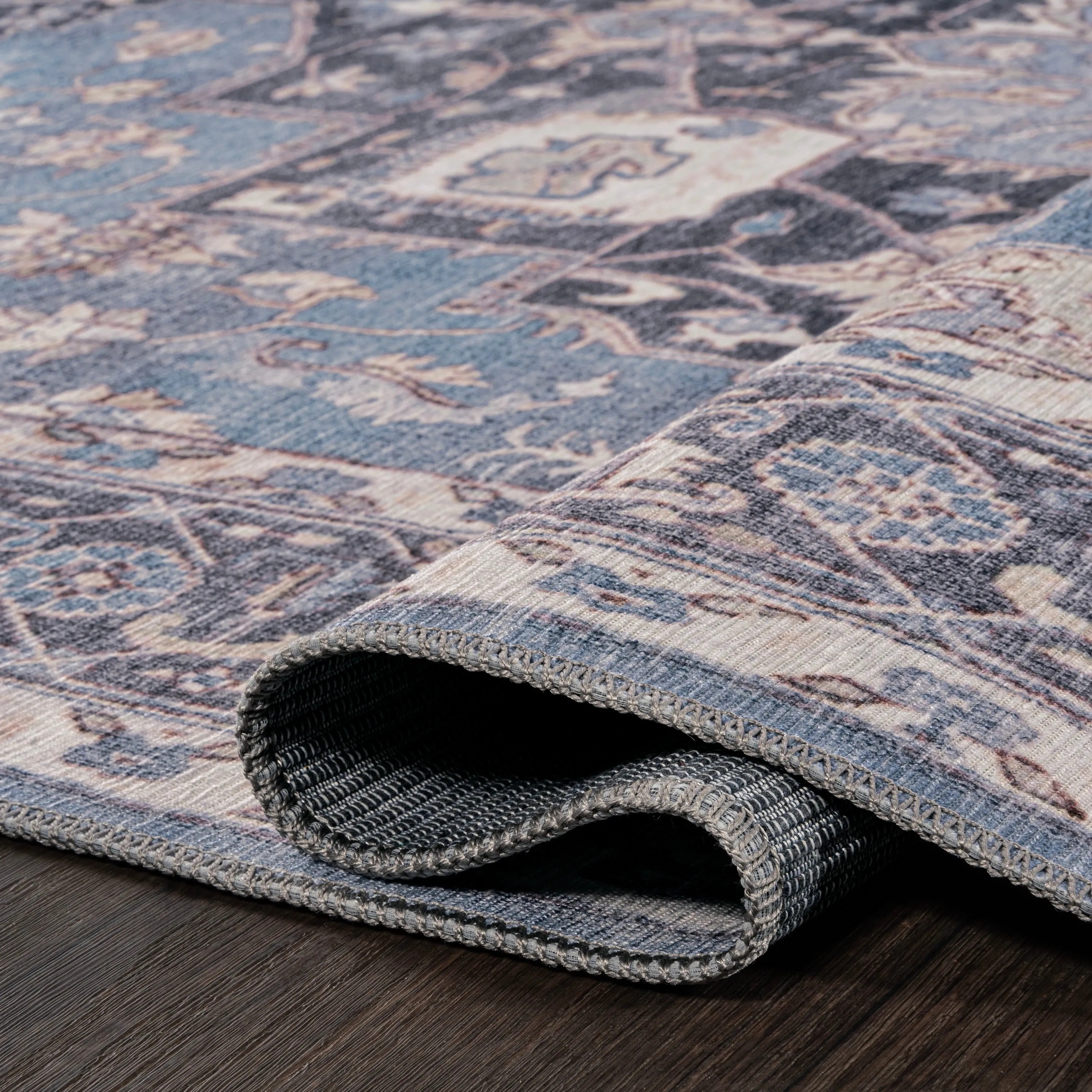 JONATHAN Y Marrakesh Ornate Medallion Machine Washable Area Rug
