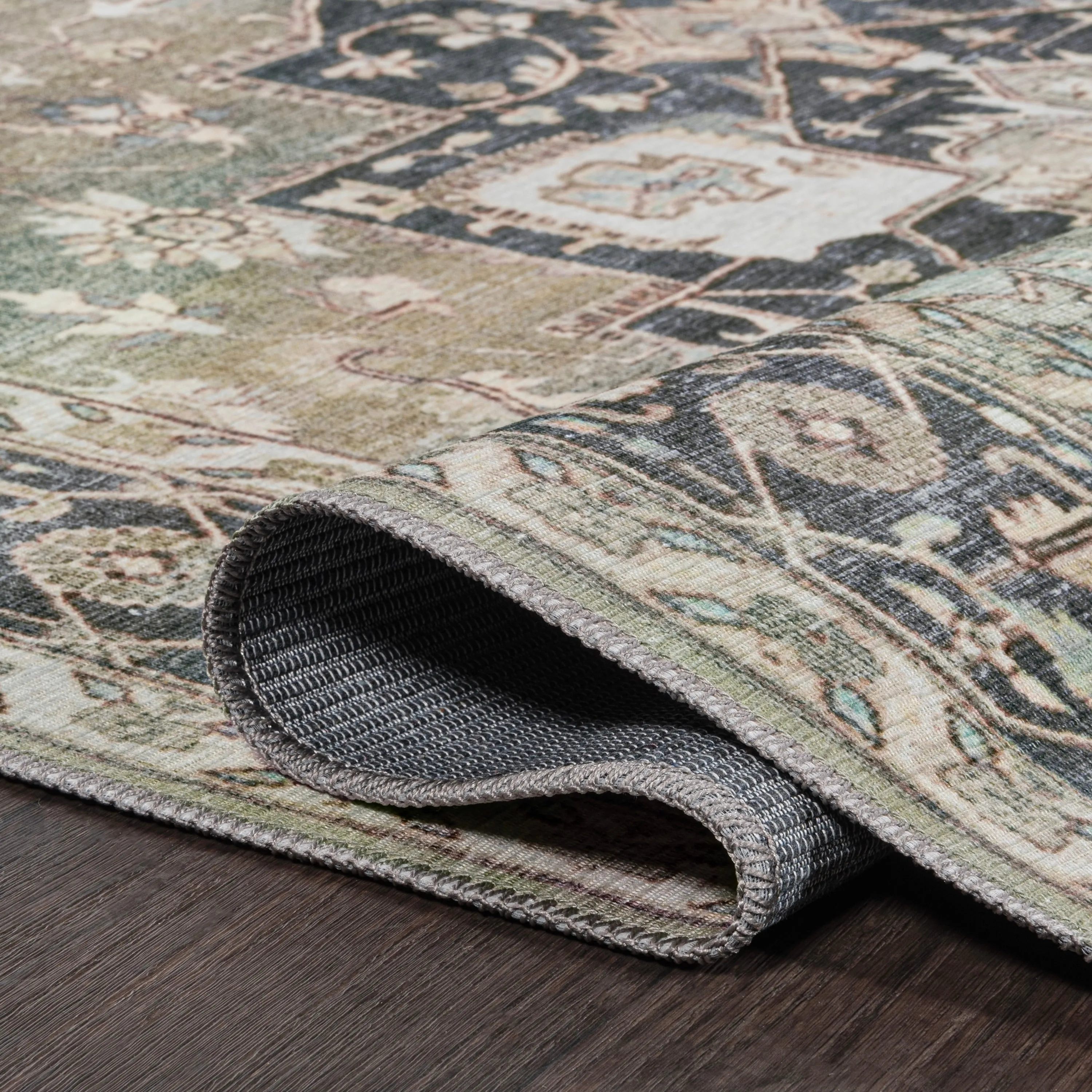 JONATHAN Y Marrakesh Ornate Medallion Machine Washable Area Rug