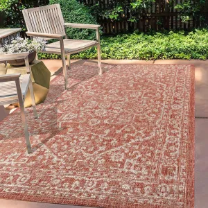 JONATHAN Y Medallion Textured Weave Indoor/Outdoor Area Rug