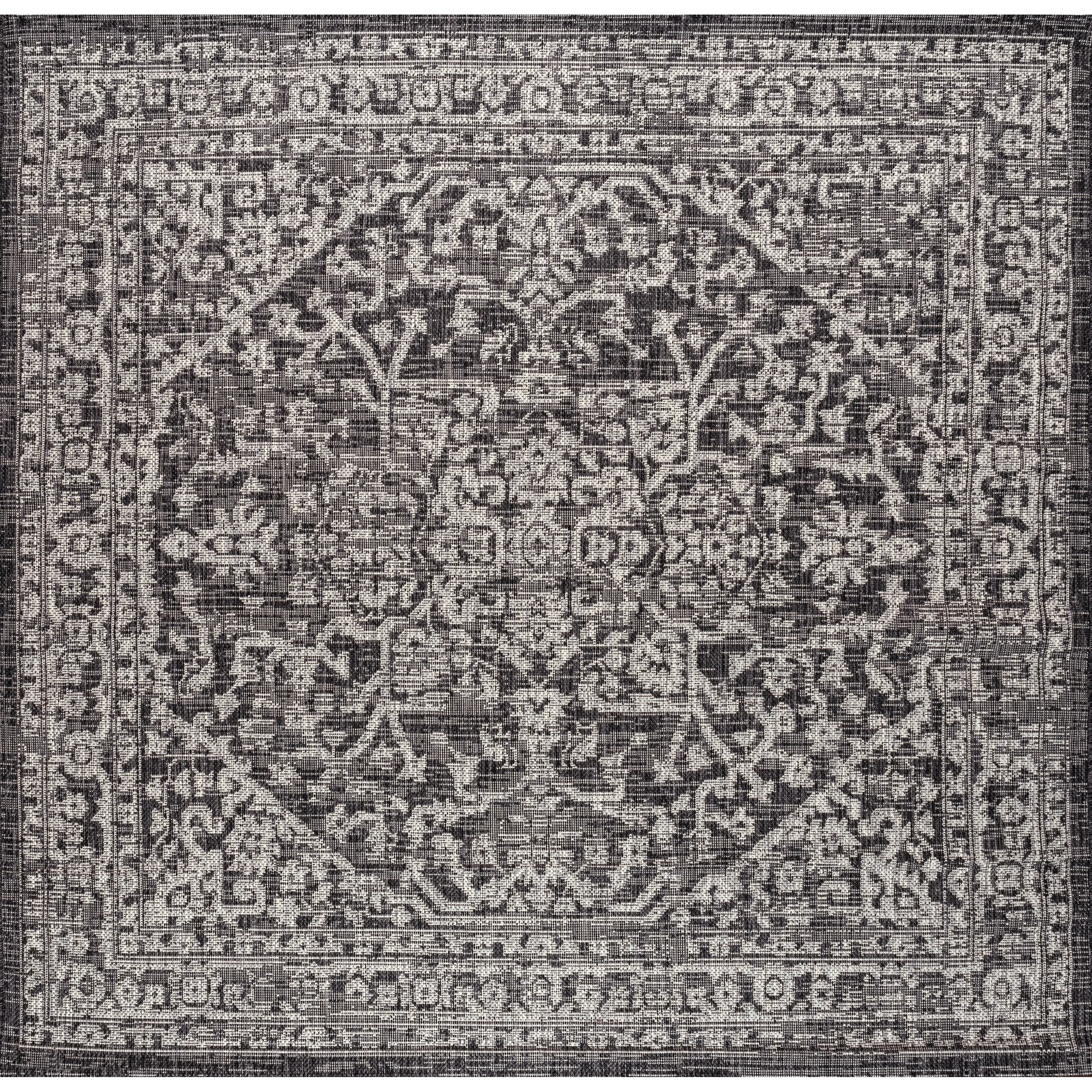 JONATHAN Y Medallion Textured Weave Indoor/Outdoor Area Rug