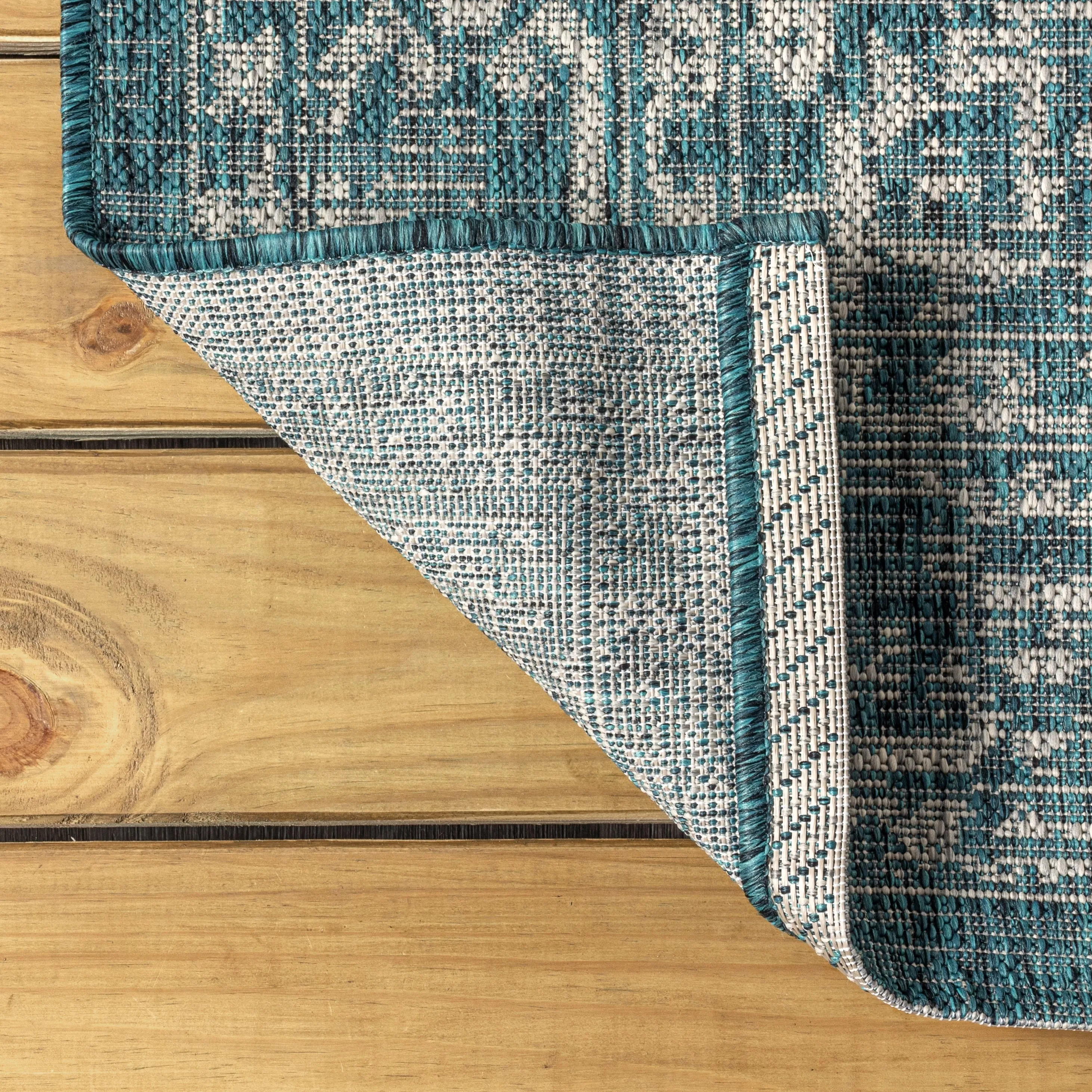 JONATHAN Y Medallion Textured Weave Indoor/Outdoor Area Rug