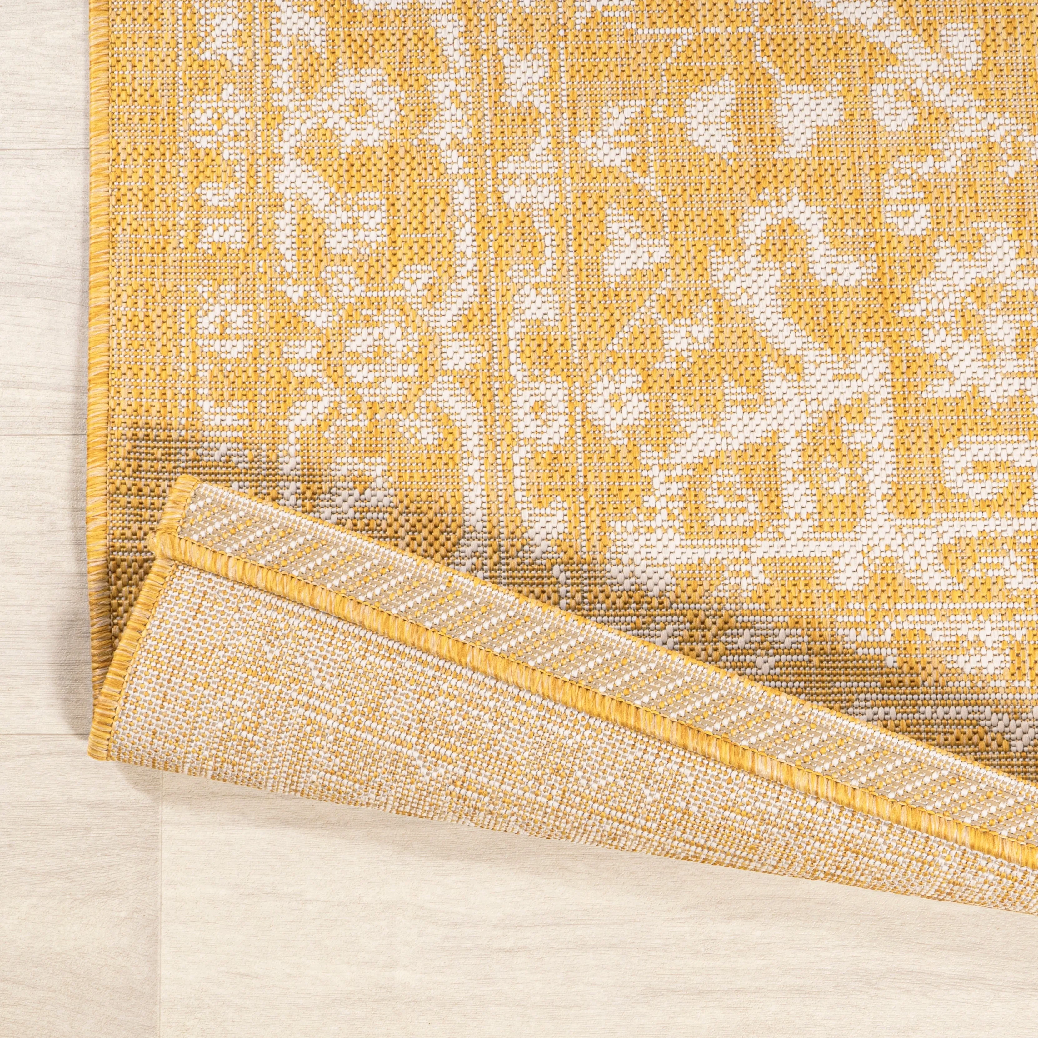 JONATHAN Y Medallion Textured Weave Indoor/Outdoor Area Rug