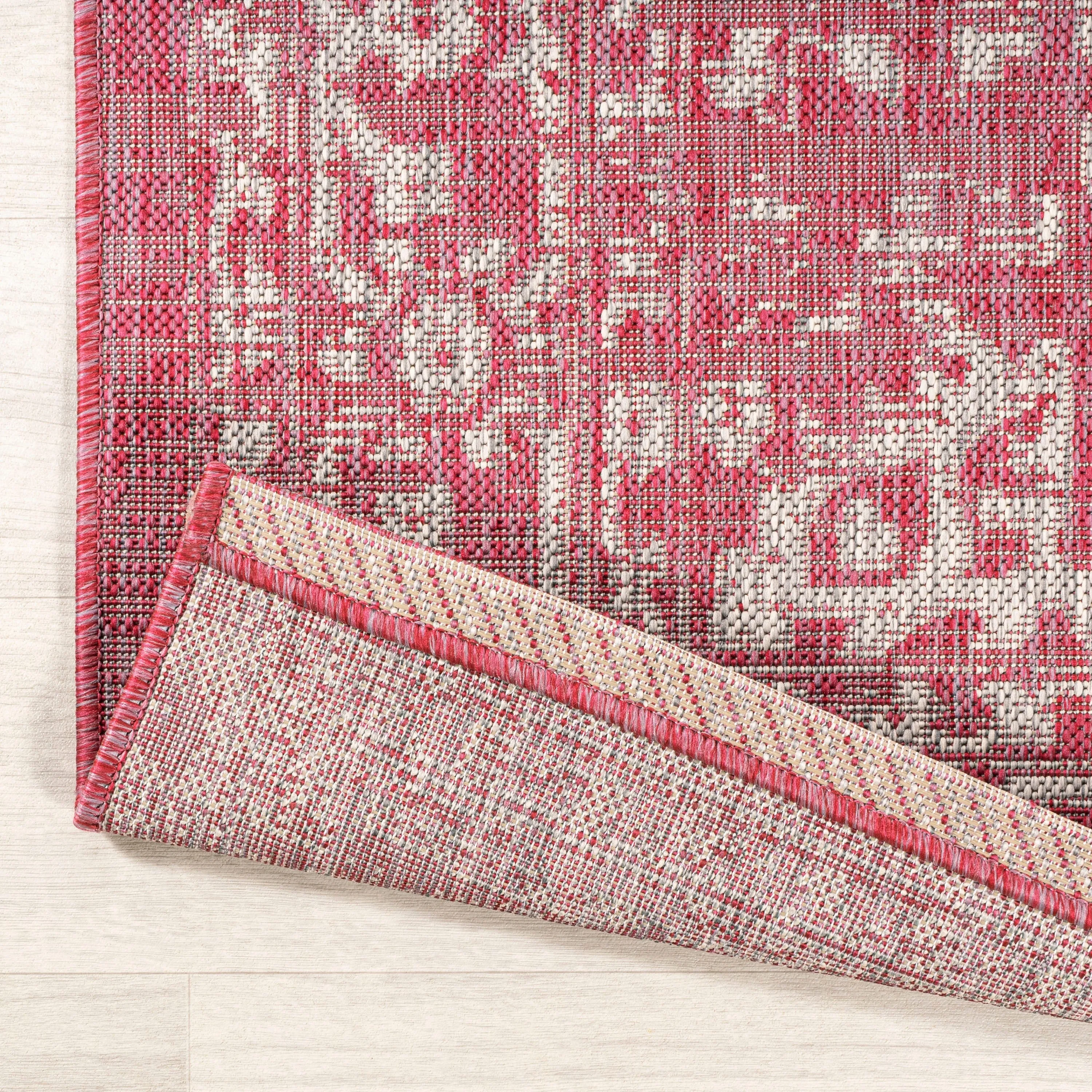 JONATHAN Y Medallion Textured Weave Indoor/Outdoor Area Rug