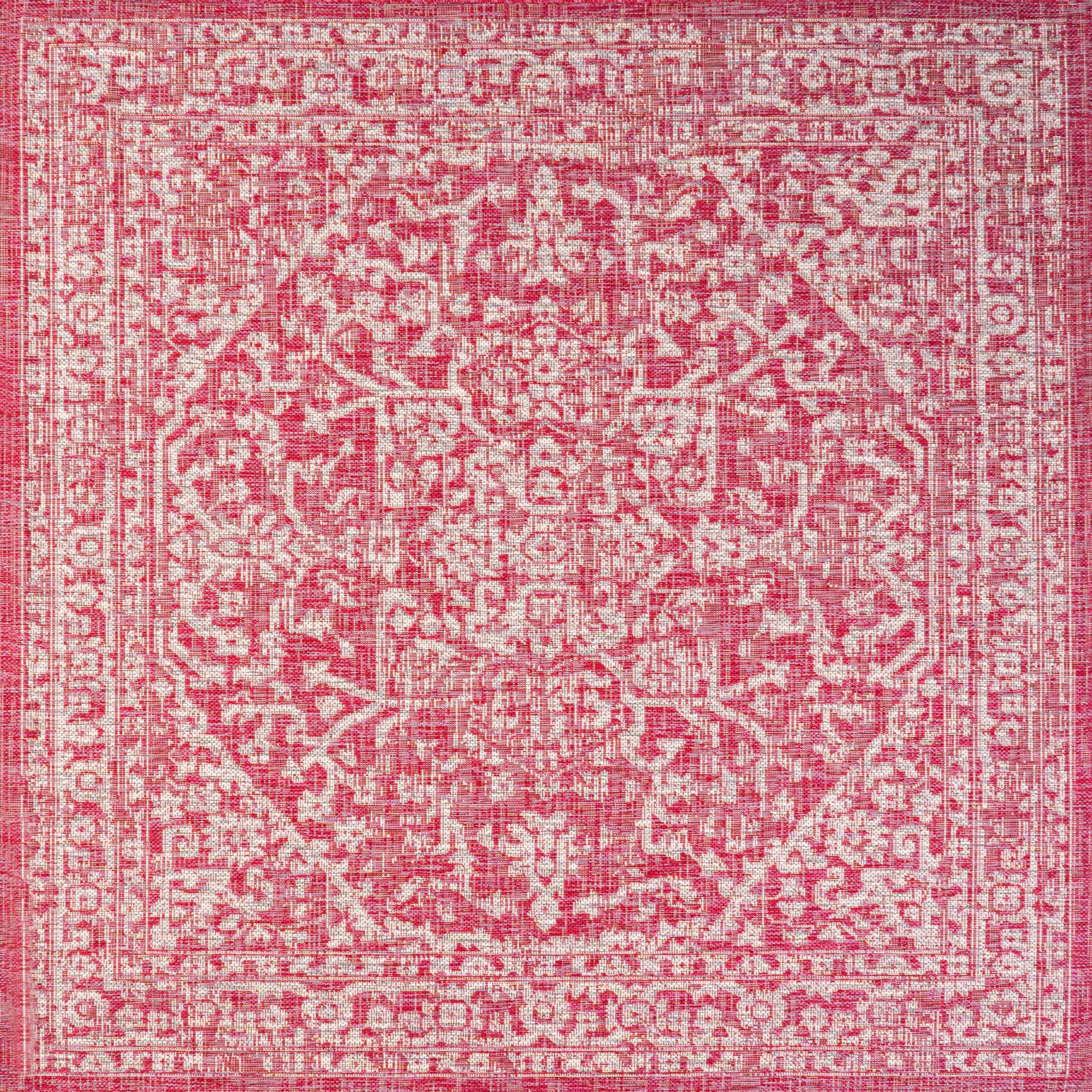JONATHAN Y Medallion Textured Weave Indoor/Outdoor Area Rug