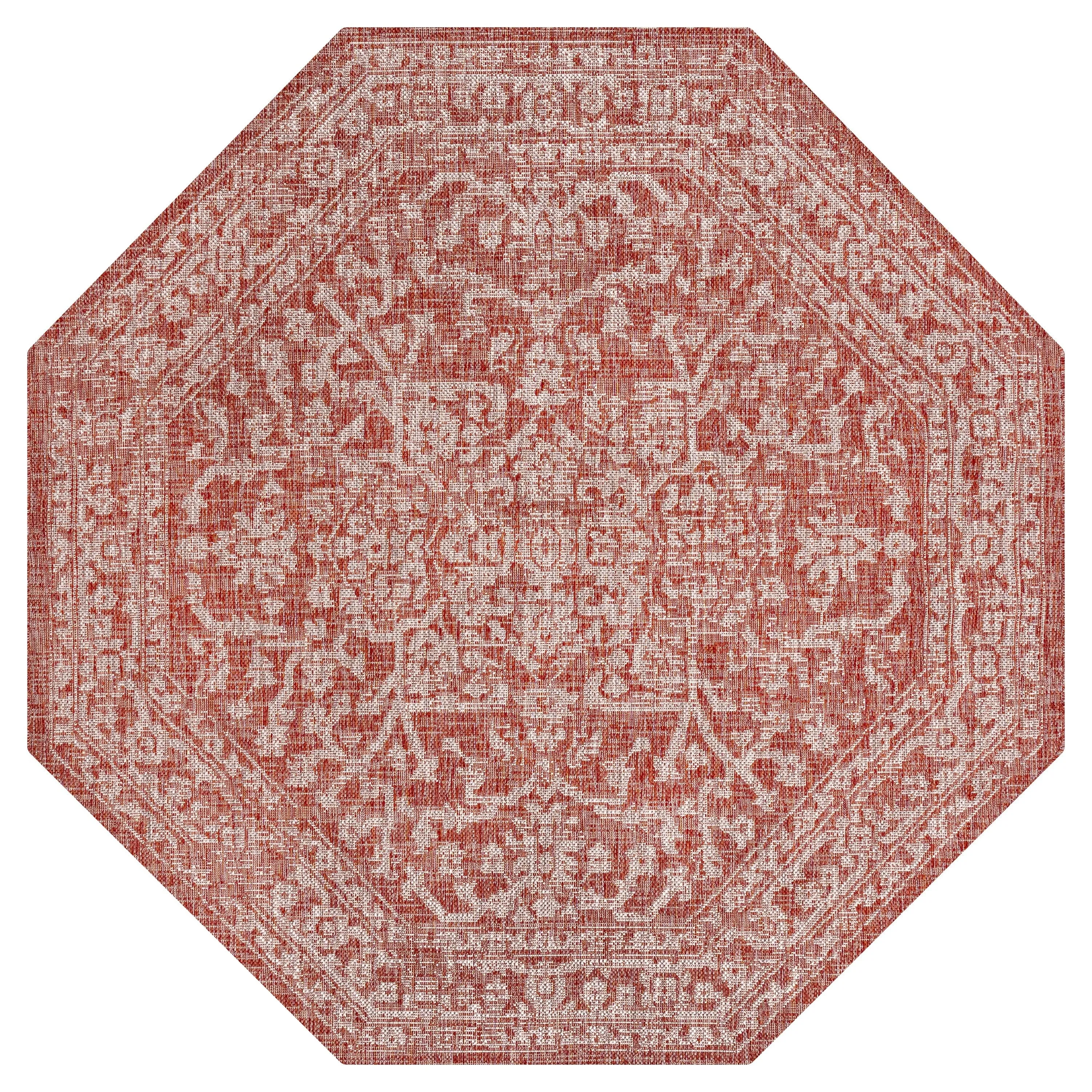 JONATHAN Y Medallion Textured Weave Indoor/Outdoor Area Rug