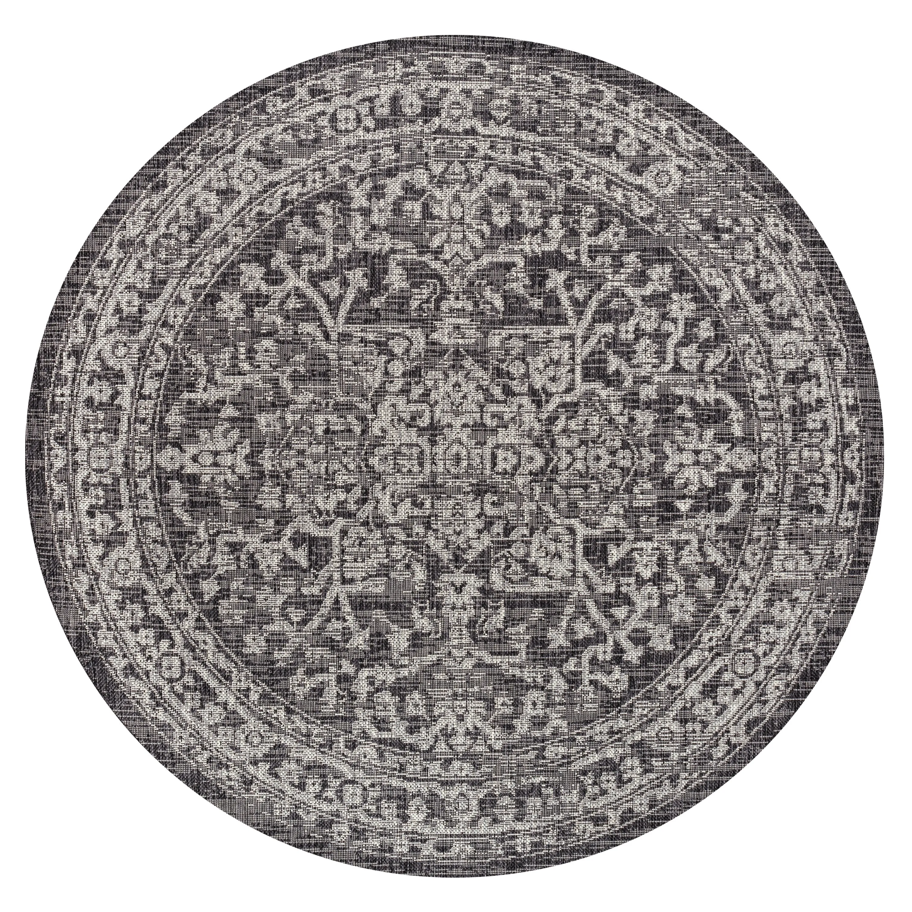 JONATHAN Y Medallion Textured Weave Indoor/Outdoor Area Rug
