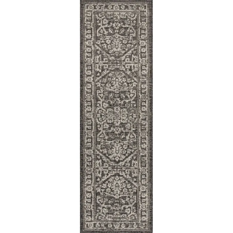 JONATHAN Y Medallion Textured Weave Indoor/Outdoor Area Rug