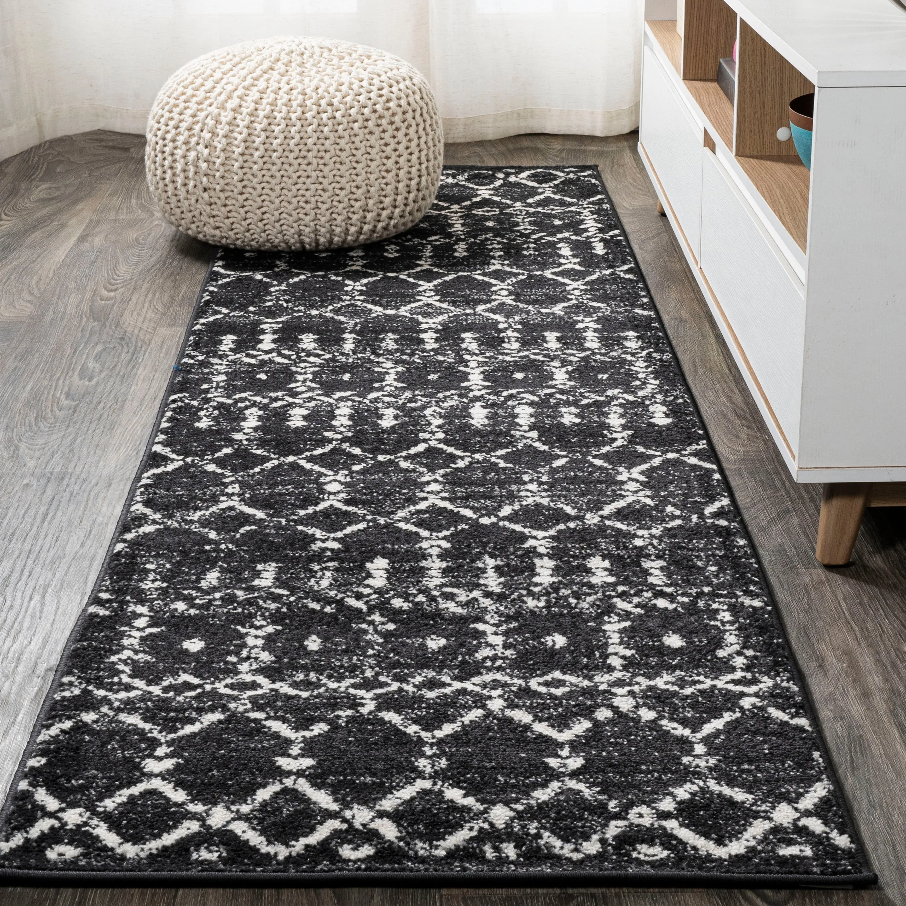 JONATHAN Y Modern HYPE Boho Vintage Diamond Area Rug