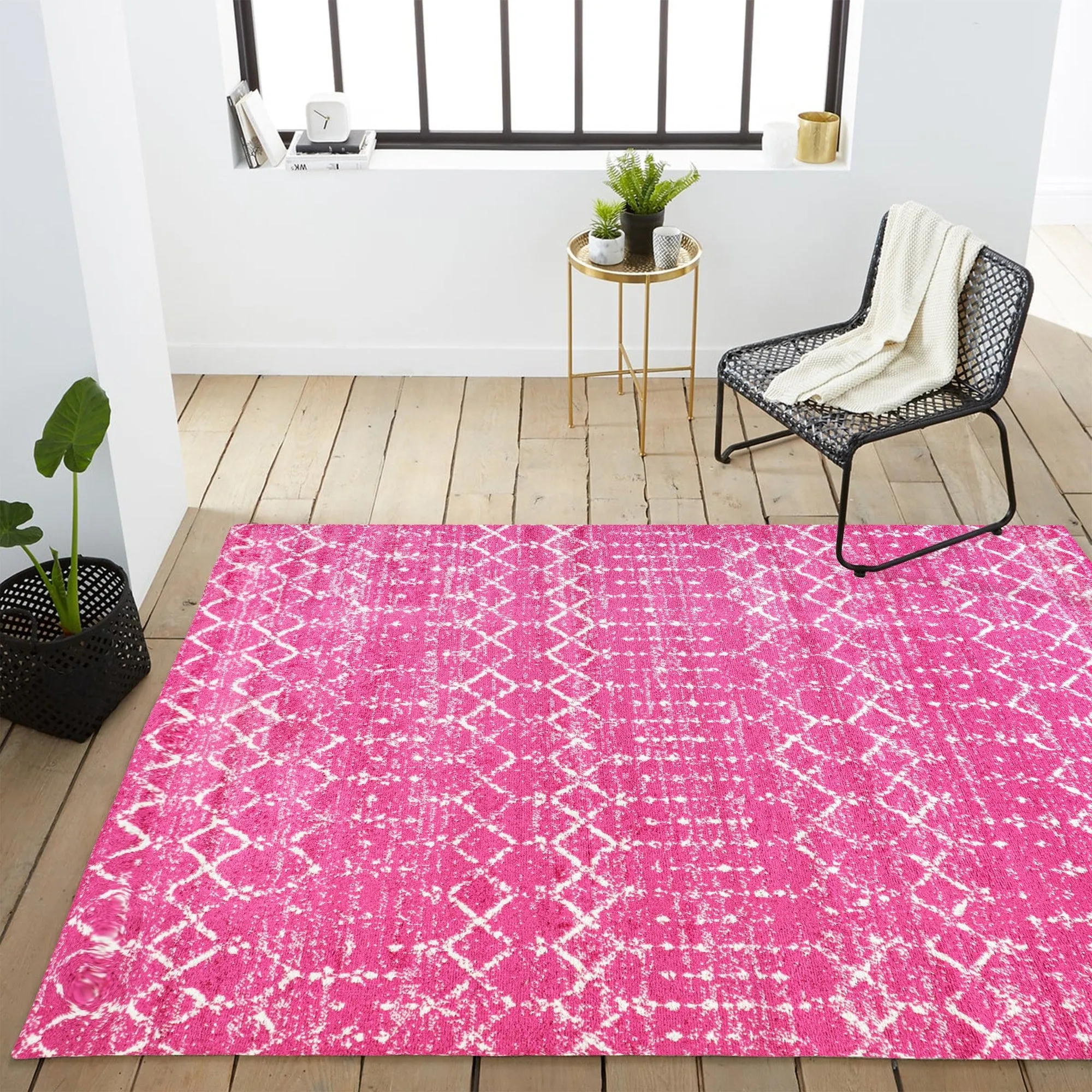 JONATHAN Y Modern HYPE Boho Vintage Diamond Area Rug
