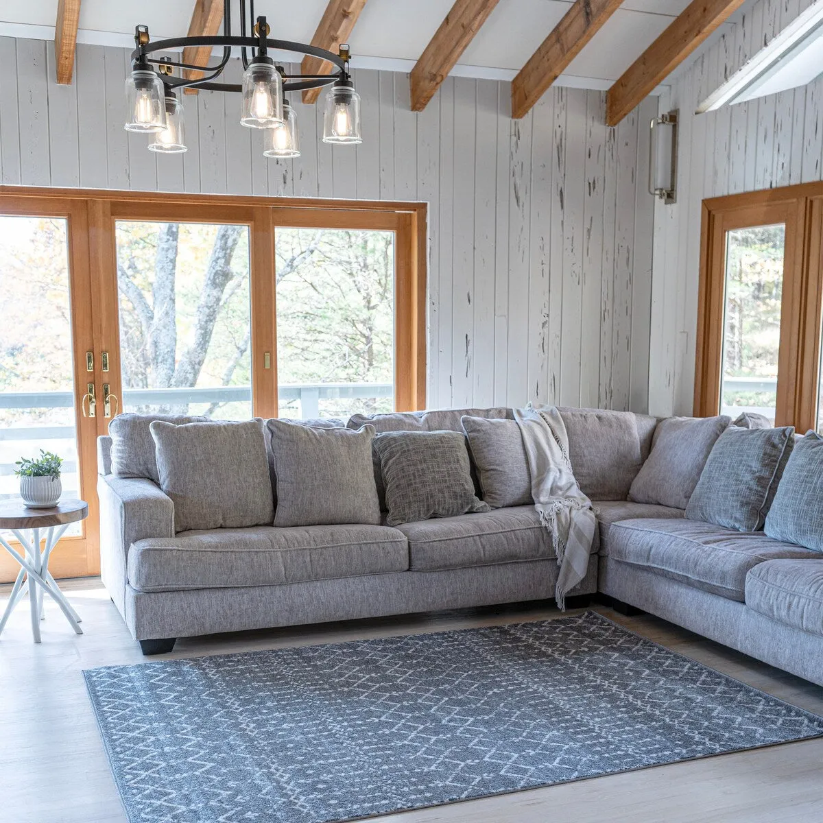 JONATHAN Y Modern HYPE Boho Vintage Diamond Area Rug