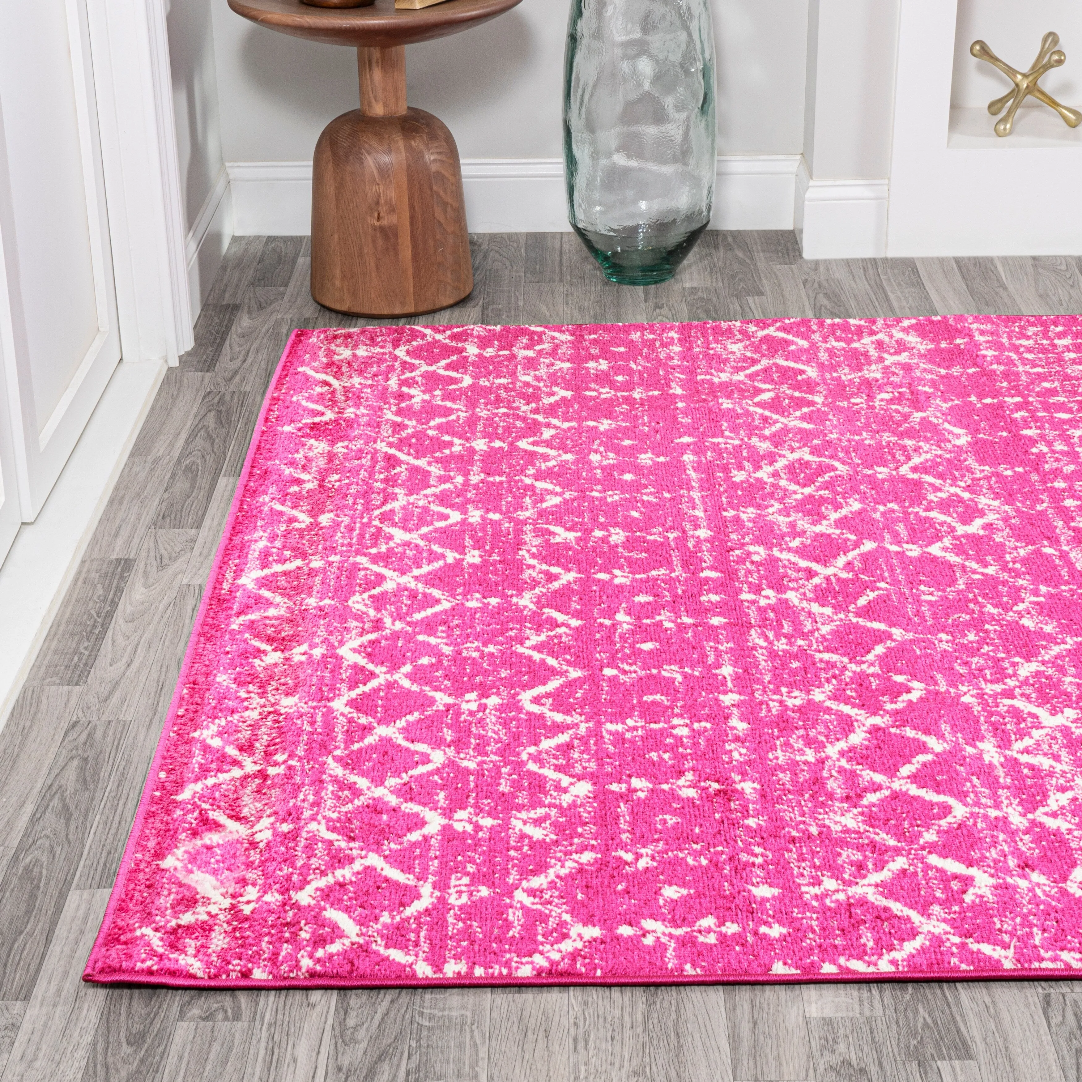 JONATHAN Y Modern HYPE Boho Vintage Diamond Area Rug