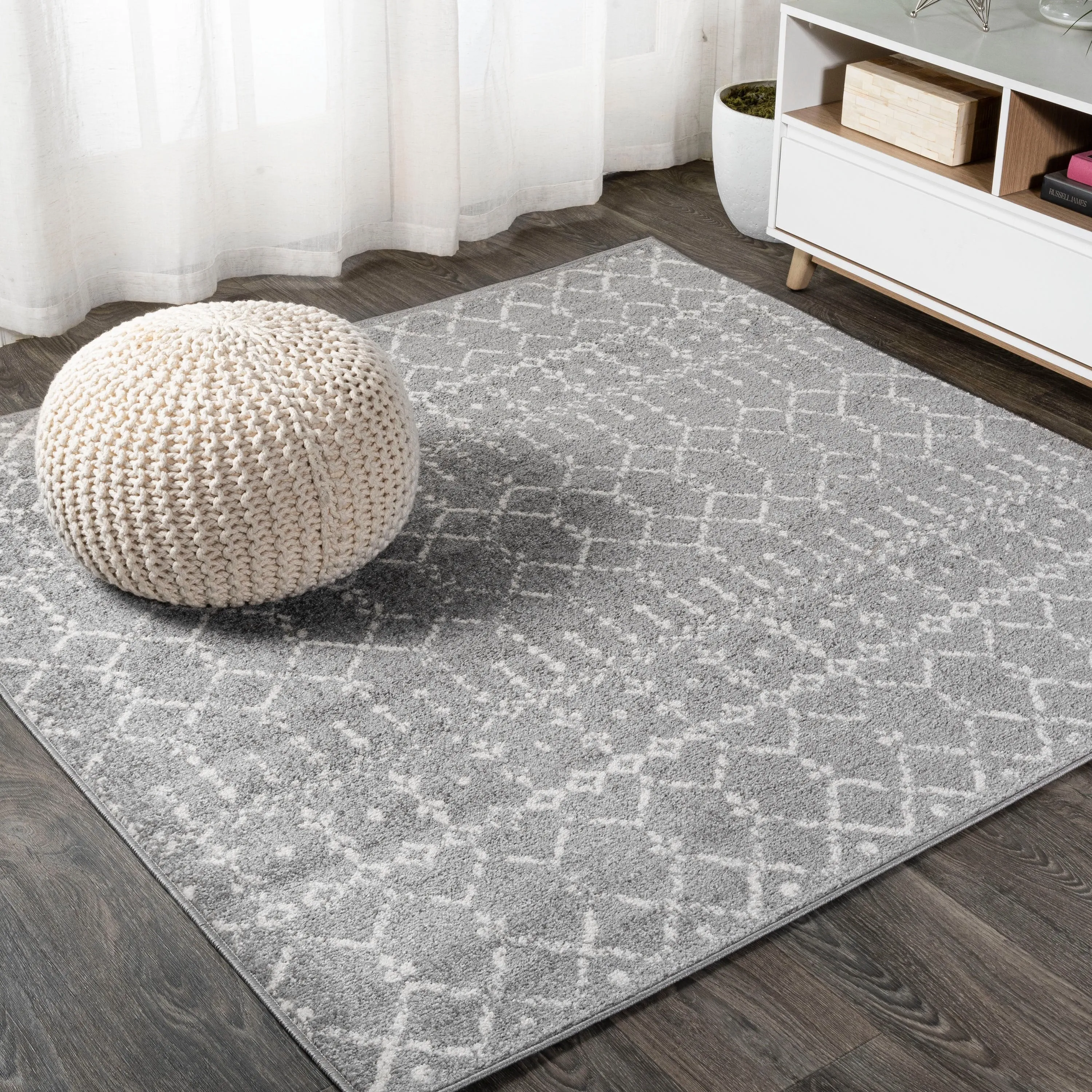 JONATHAN Y Modern HYPE Boho Vintage Diamond Area Rug