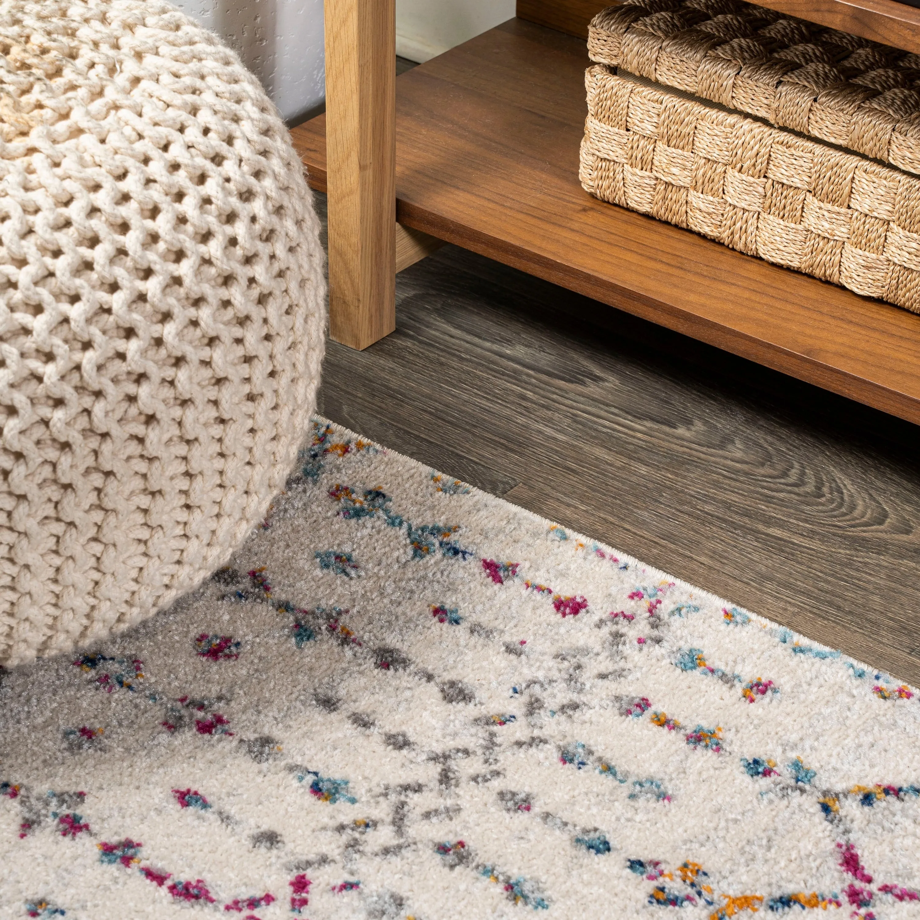 JONATHAN Y Modern HYPE Boho Vintage Diamond Area Rug
