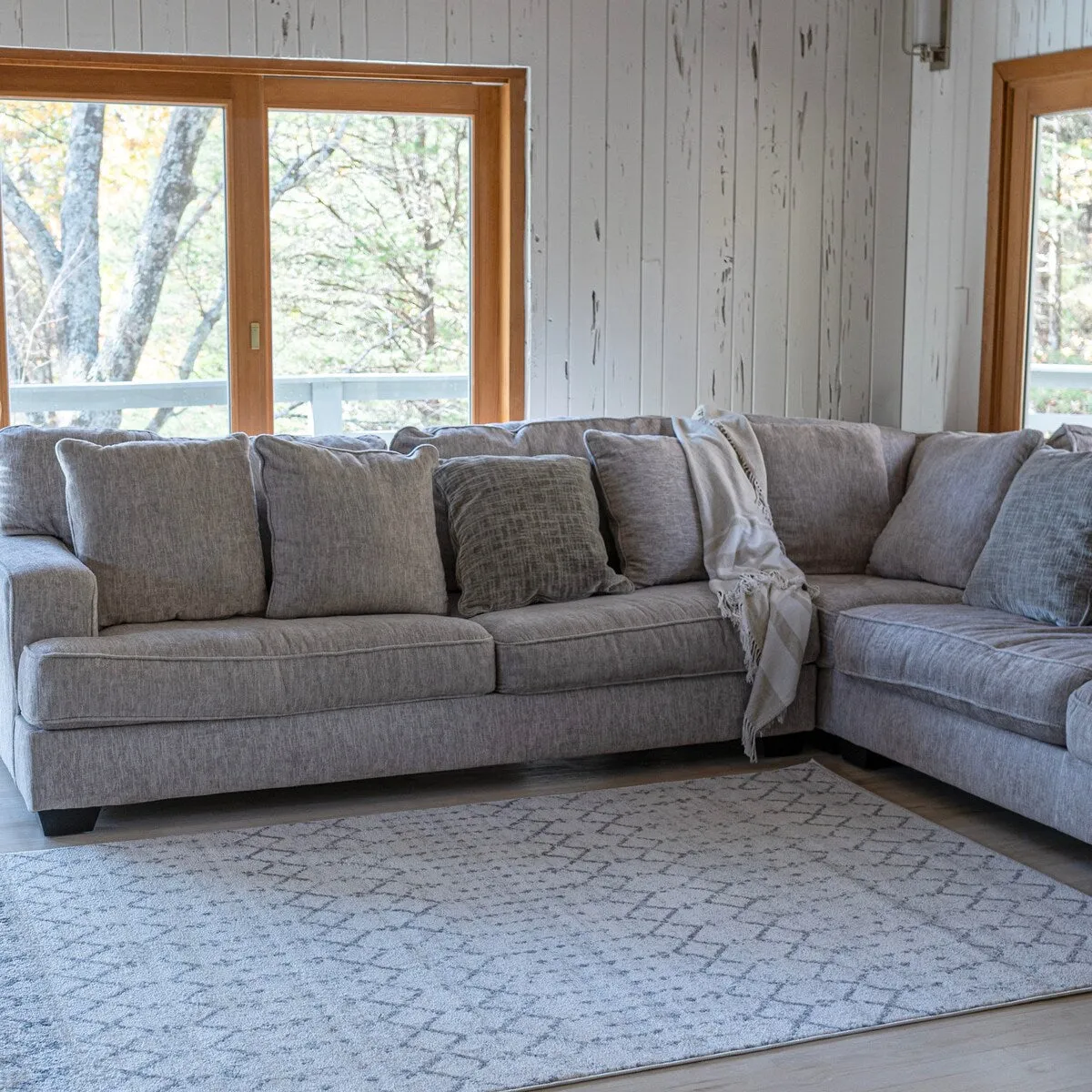 JONATHAN Y Modern HYPE Boho Vintage Diamond Area Rug