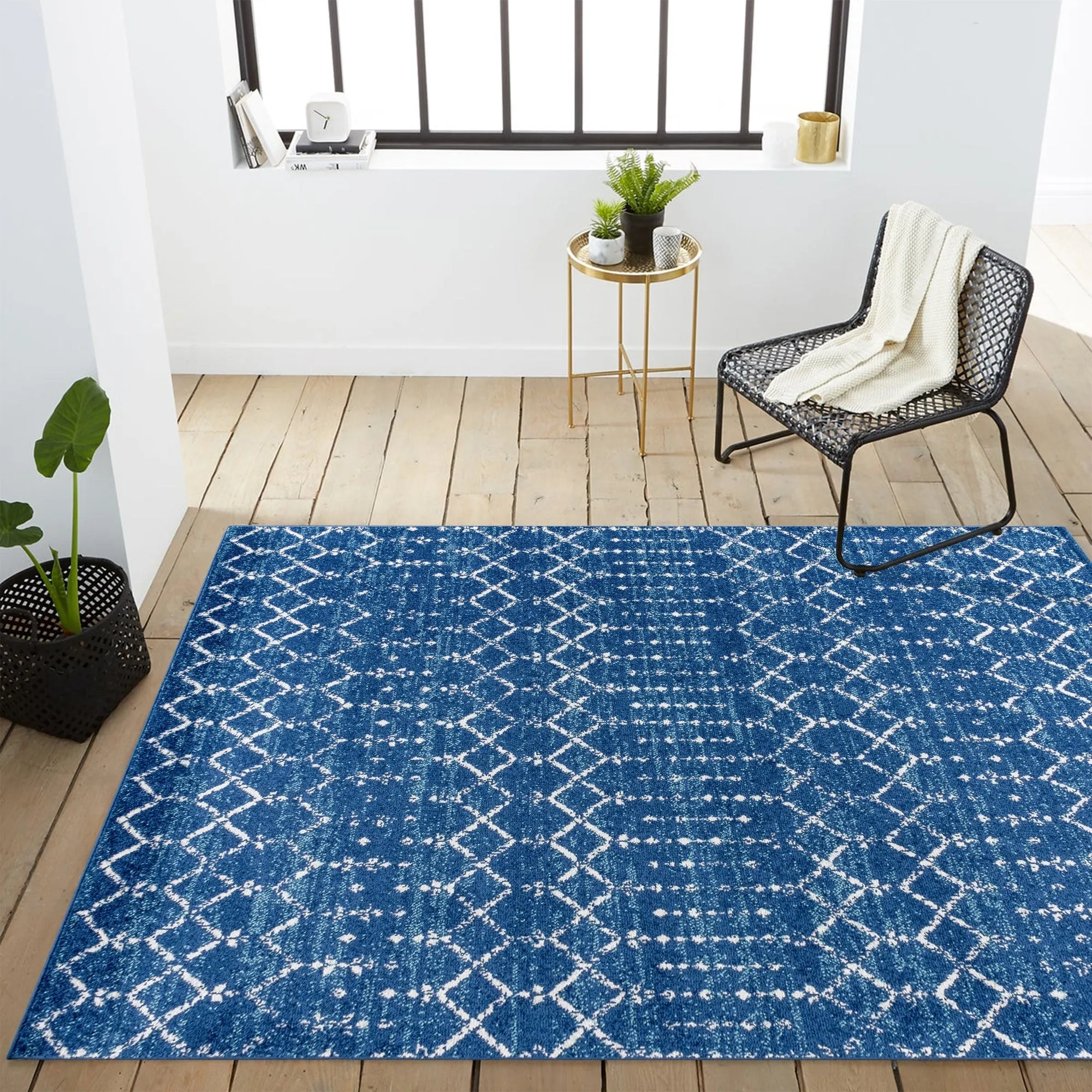 JONATHAN Y Modern HYPE Boho Vintage Diamond Area Rug