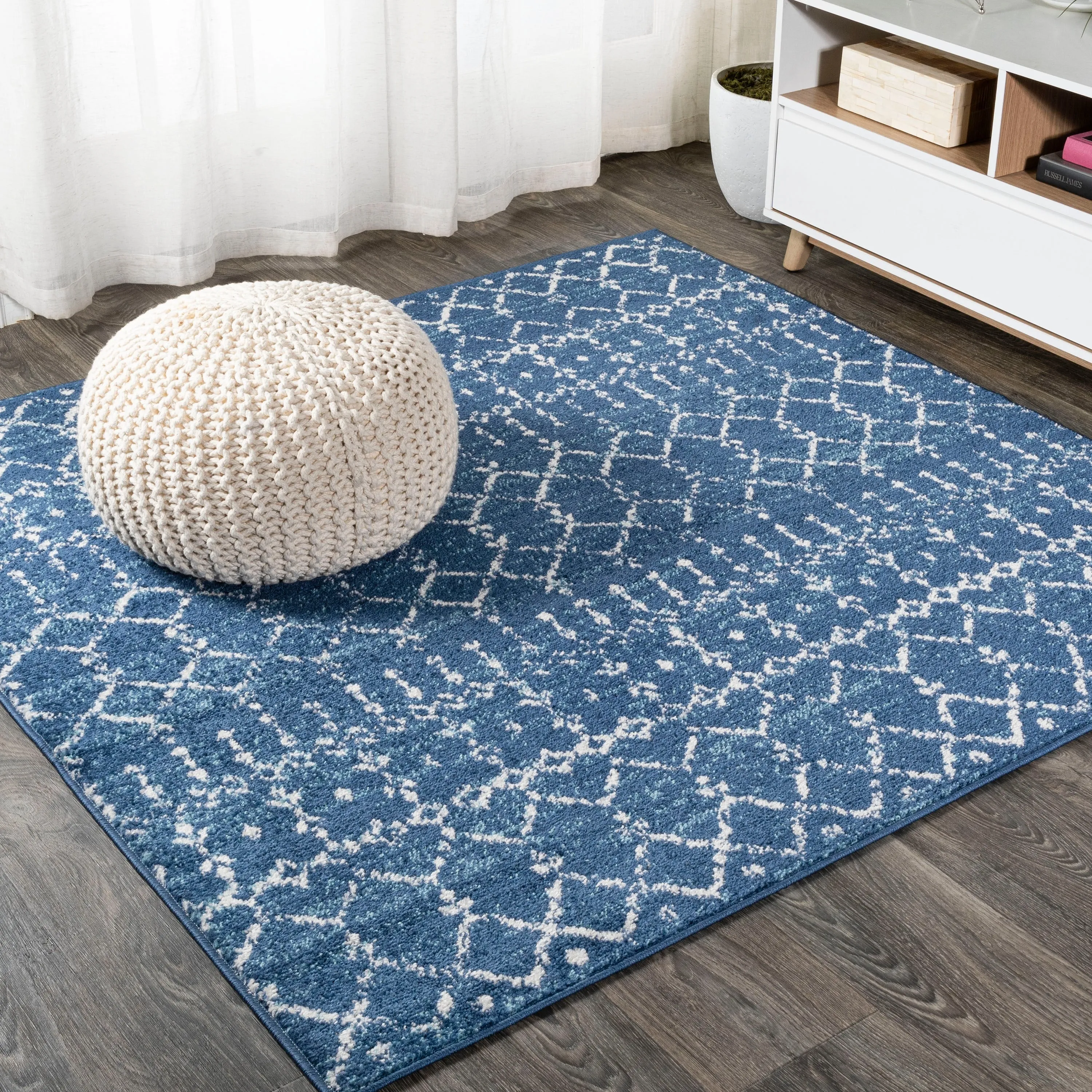 JONATHAN Y Modern HYPE Boho Vintage Diamond Area Rug