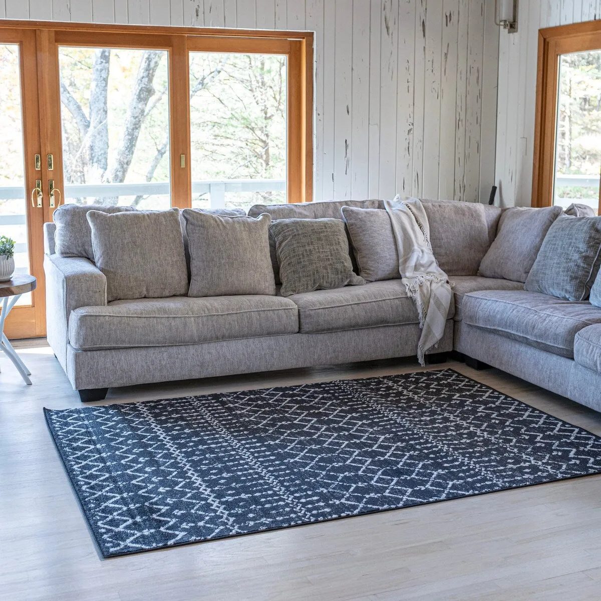 JONATHAN Y Modern HYPE Boho Vintage Diamond Area Rug