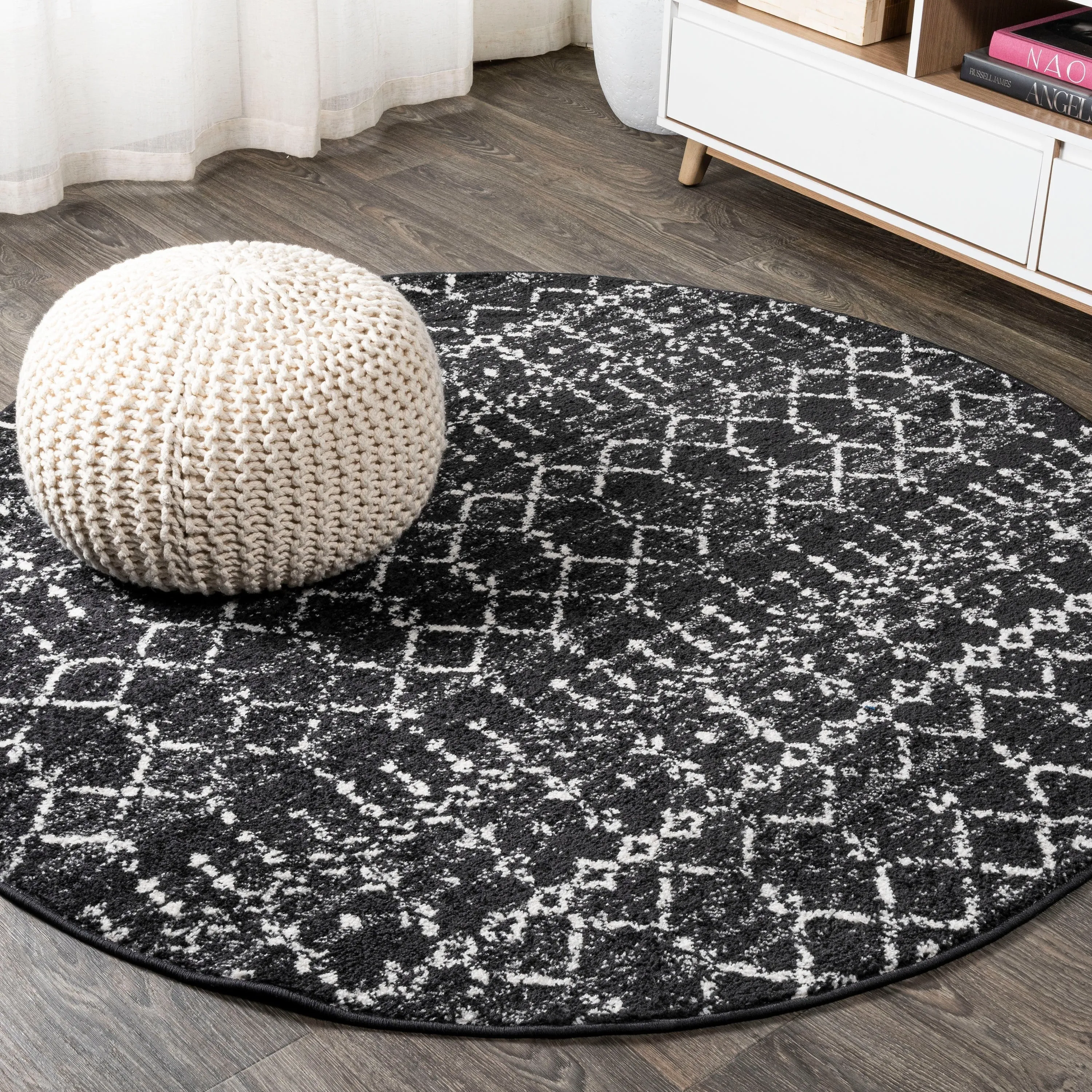 JONATHAN Y Modern HYPE Boho Vintage Diamond Area Rug