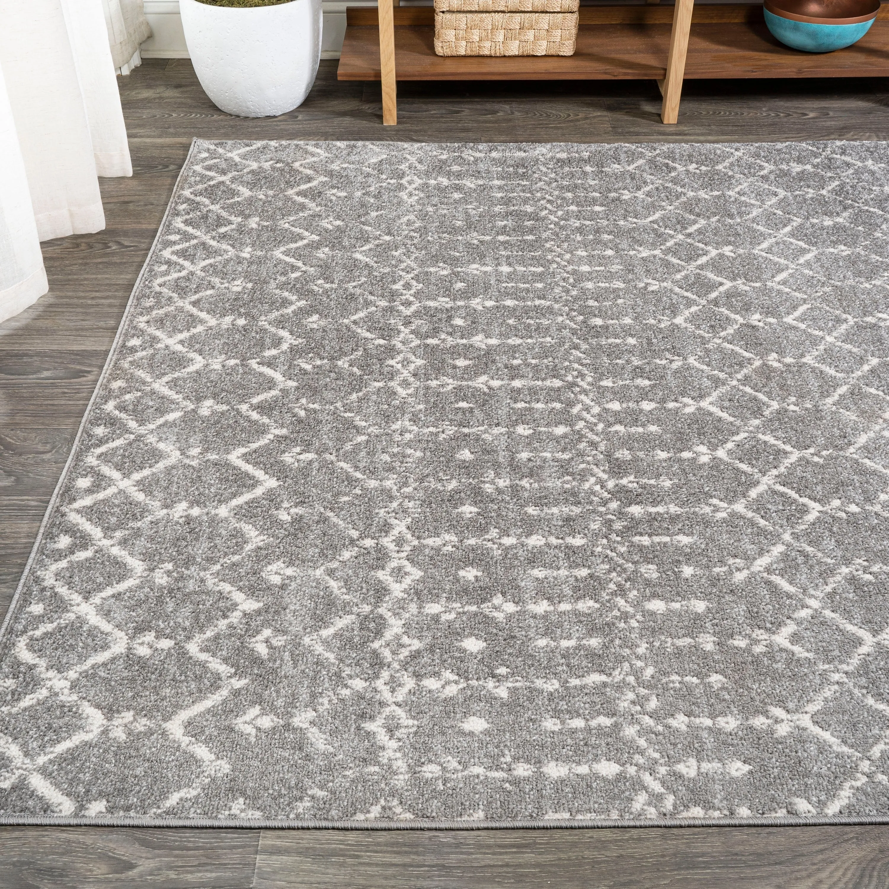 JONATHAN Y Modern HYPE Boho Vintage Diamond Area Rug