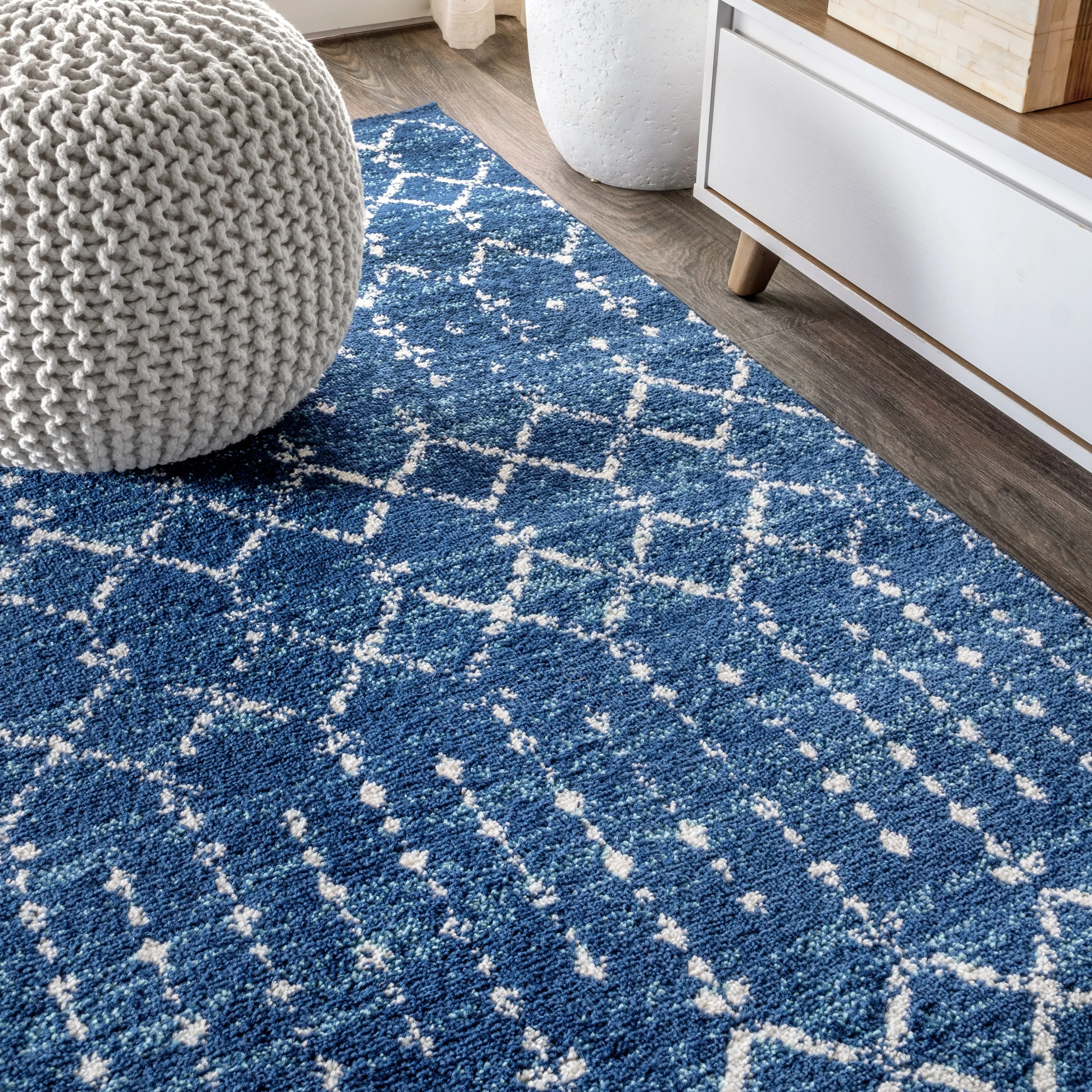 JONATHAN Y Modern HYPE Boho Vintage Diamond Area Rug