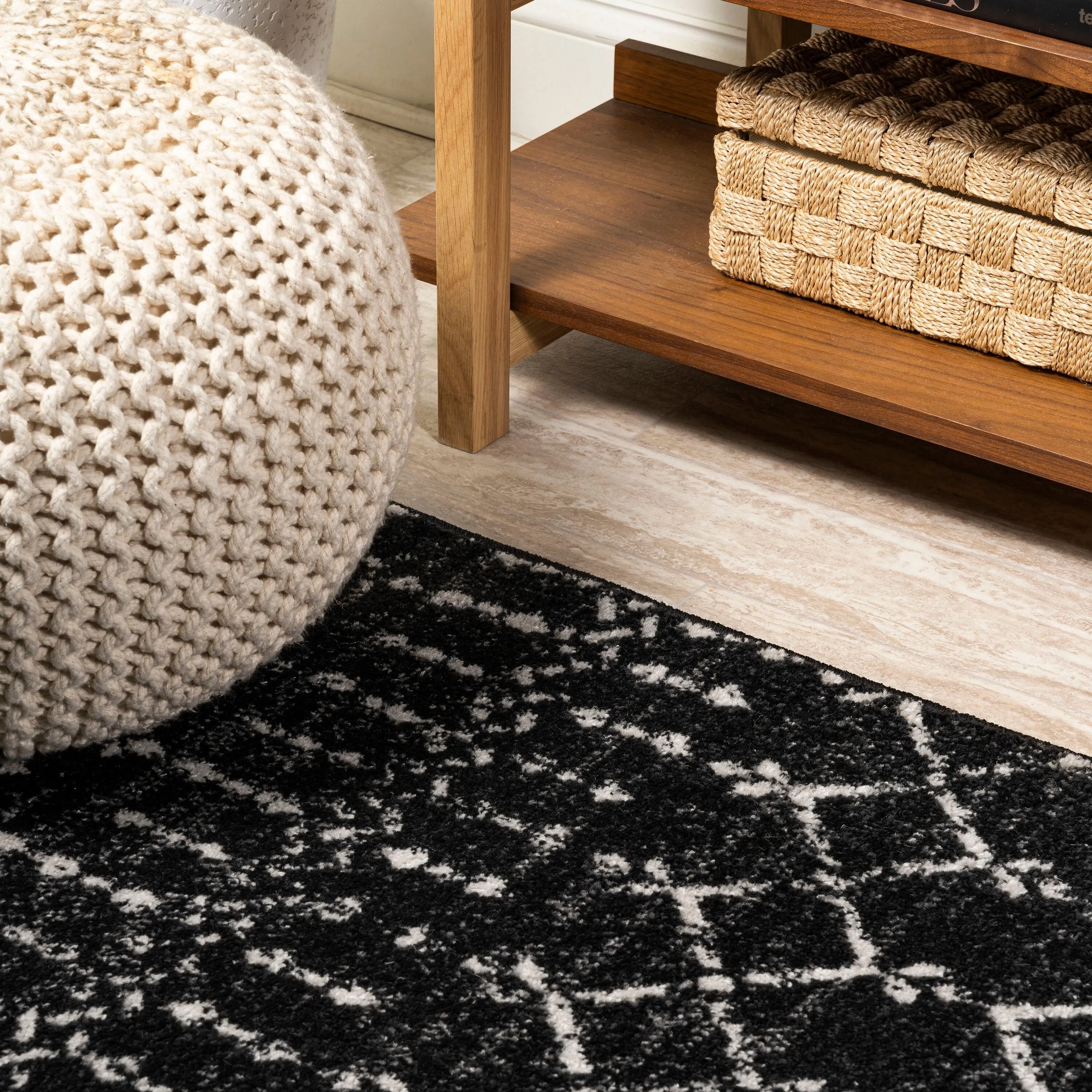 JONATHAN Y Modern HYPE Boho Vintage Diamond Area Rug