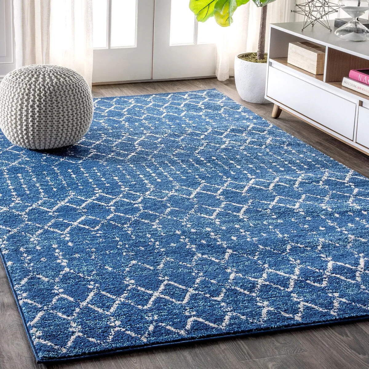 JONATHAN Y Modern HYPE Boho Vintage Diamond Area Rug