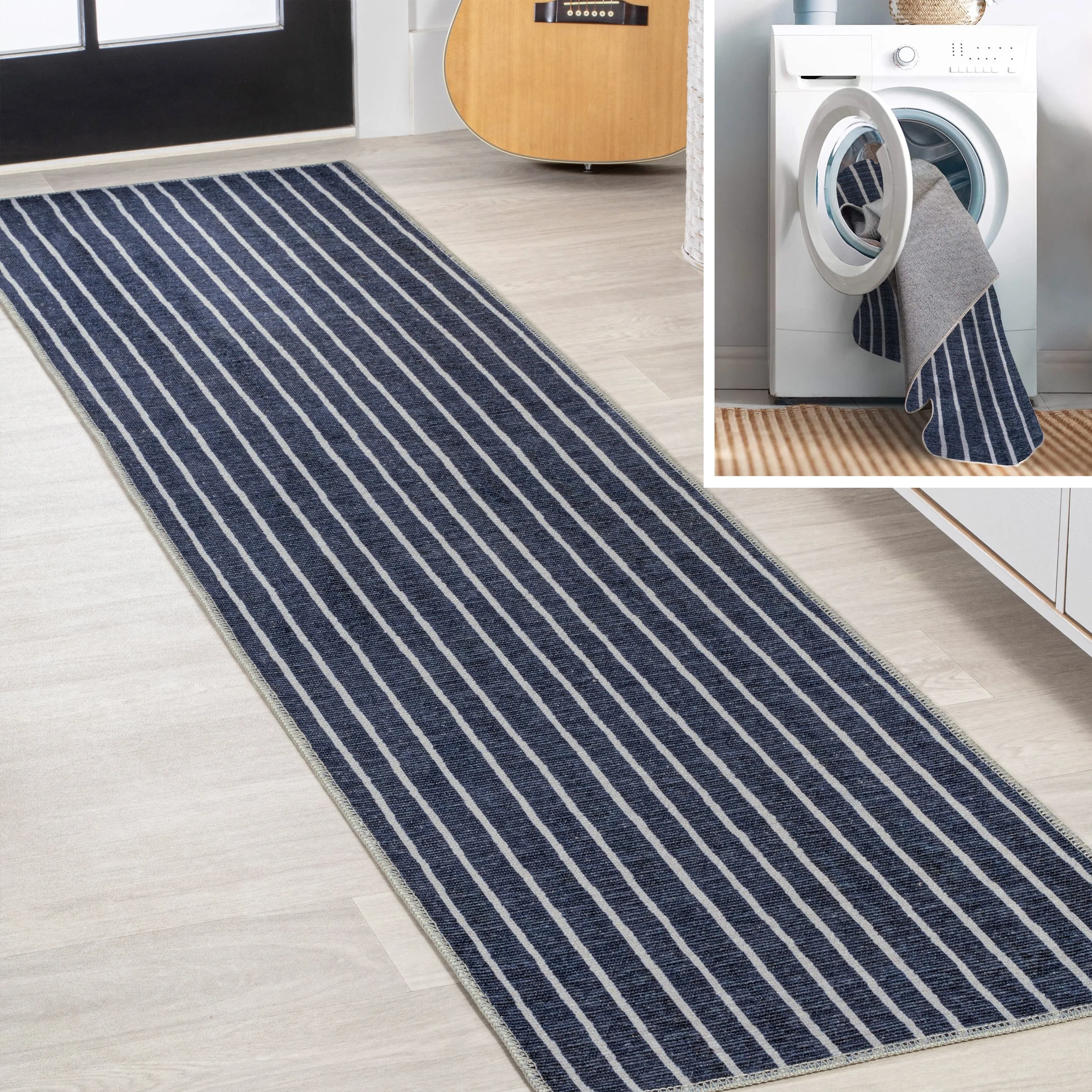 JONATHAN Y Nautisk Bohemian Medallion Textured Weave Machine Washable Area Rug