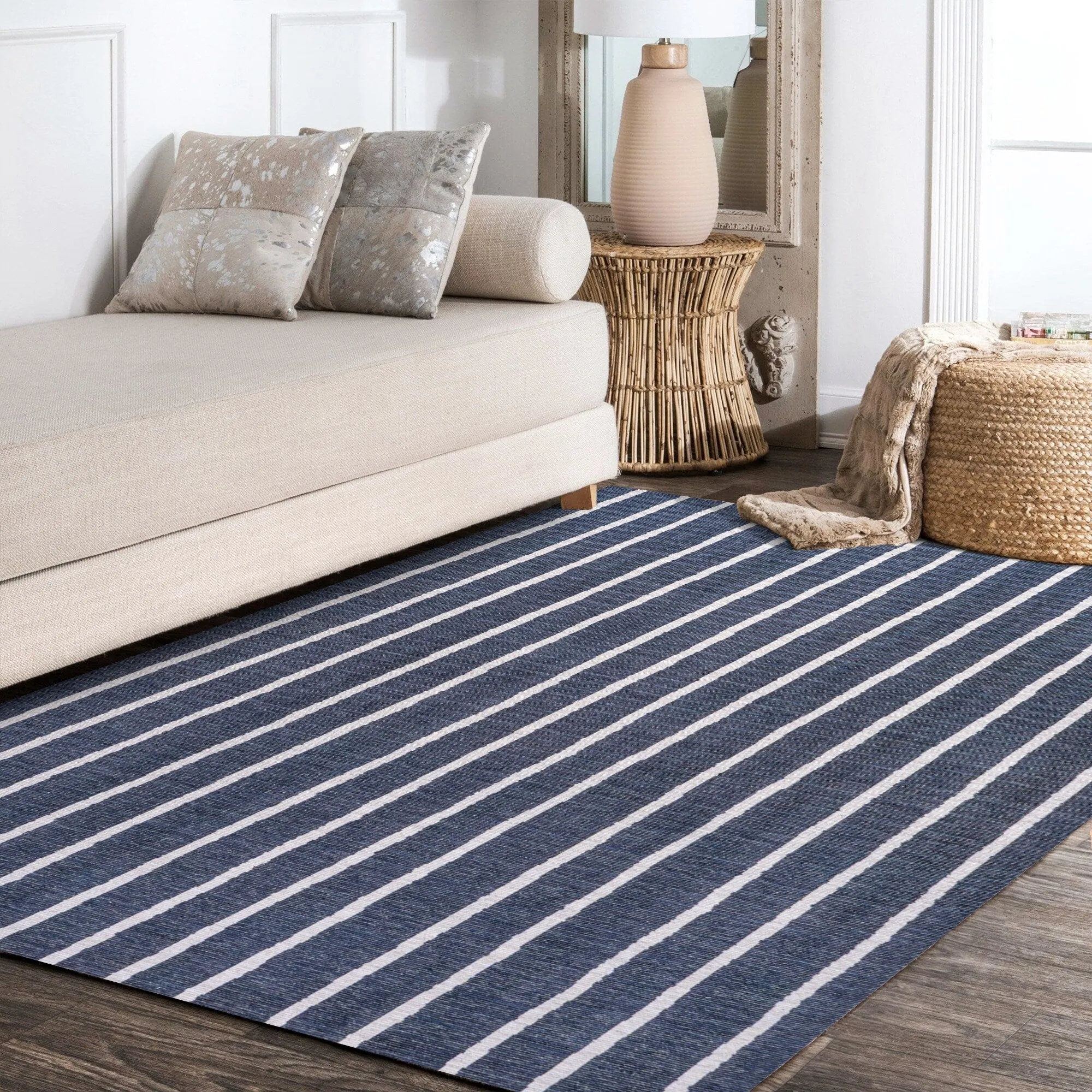 JONATHAN Y Nautisk Bohemian Medallion Textured Weave Machine Washable Area Rug