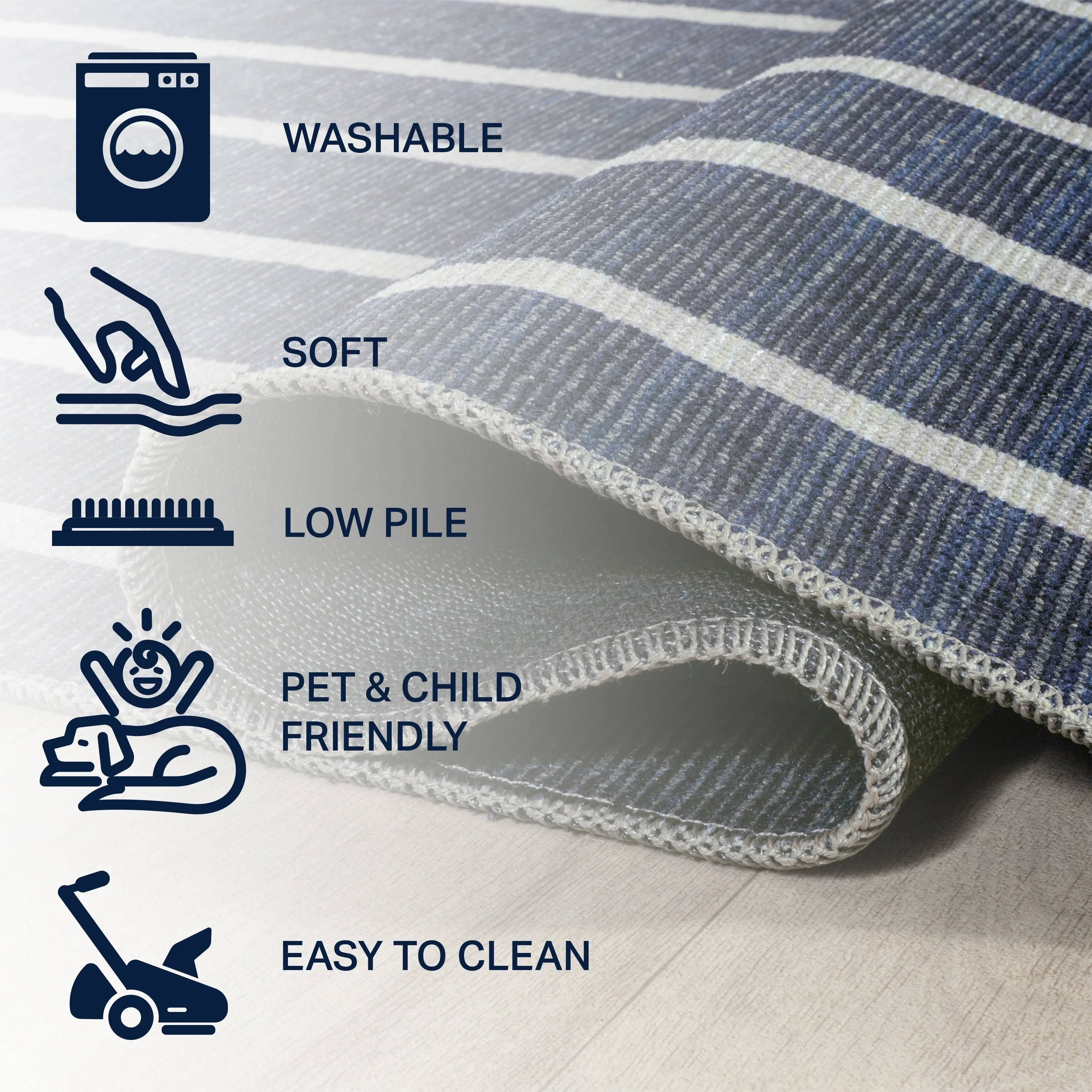 JONATHAN Y Nautisk Bohemian Medallion Textured Weave Machine Washable Area Rug