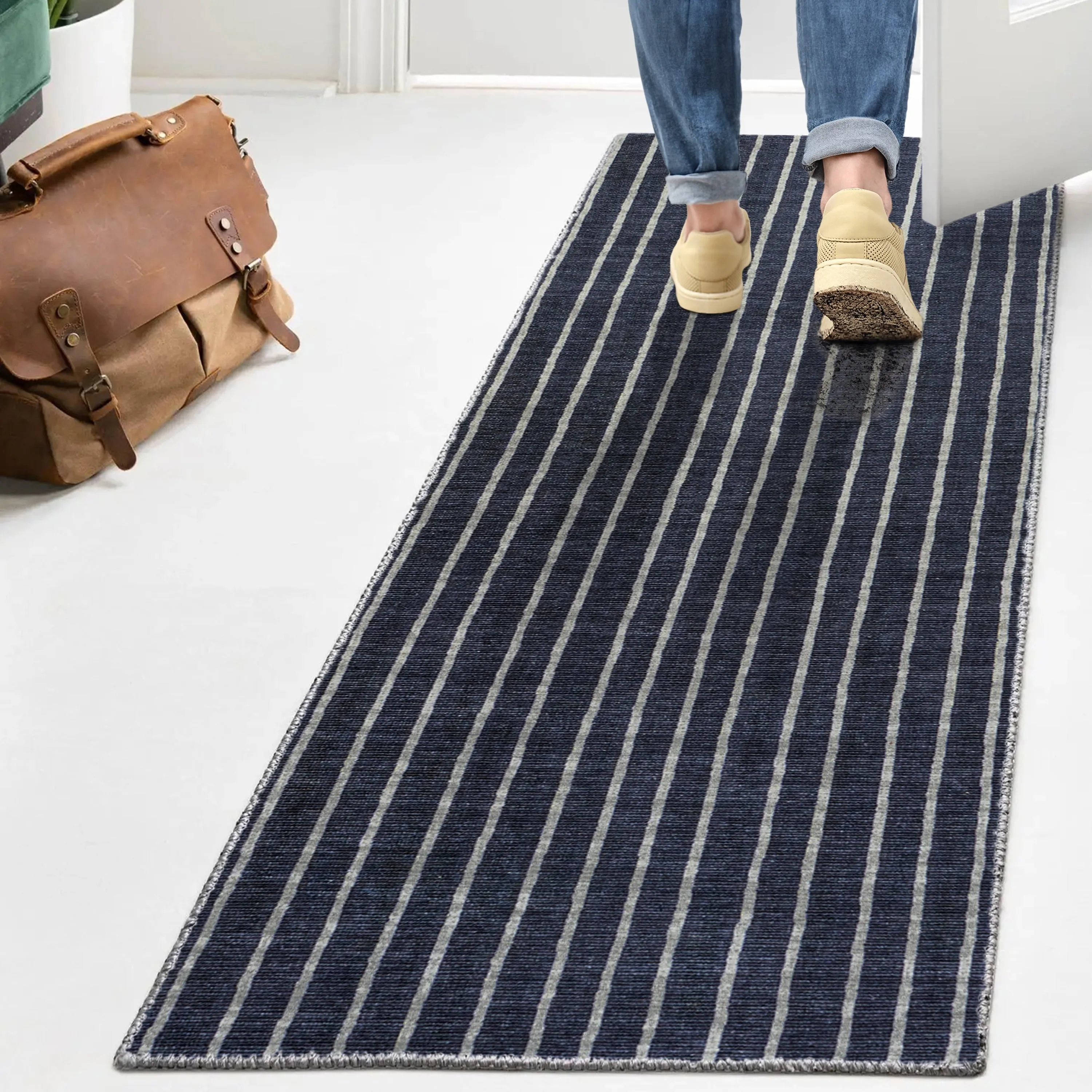 JONATHAN Y Nautisk Bohemian Medallion Textured Weave Machine Washable Area Rug