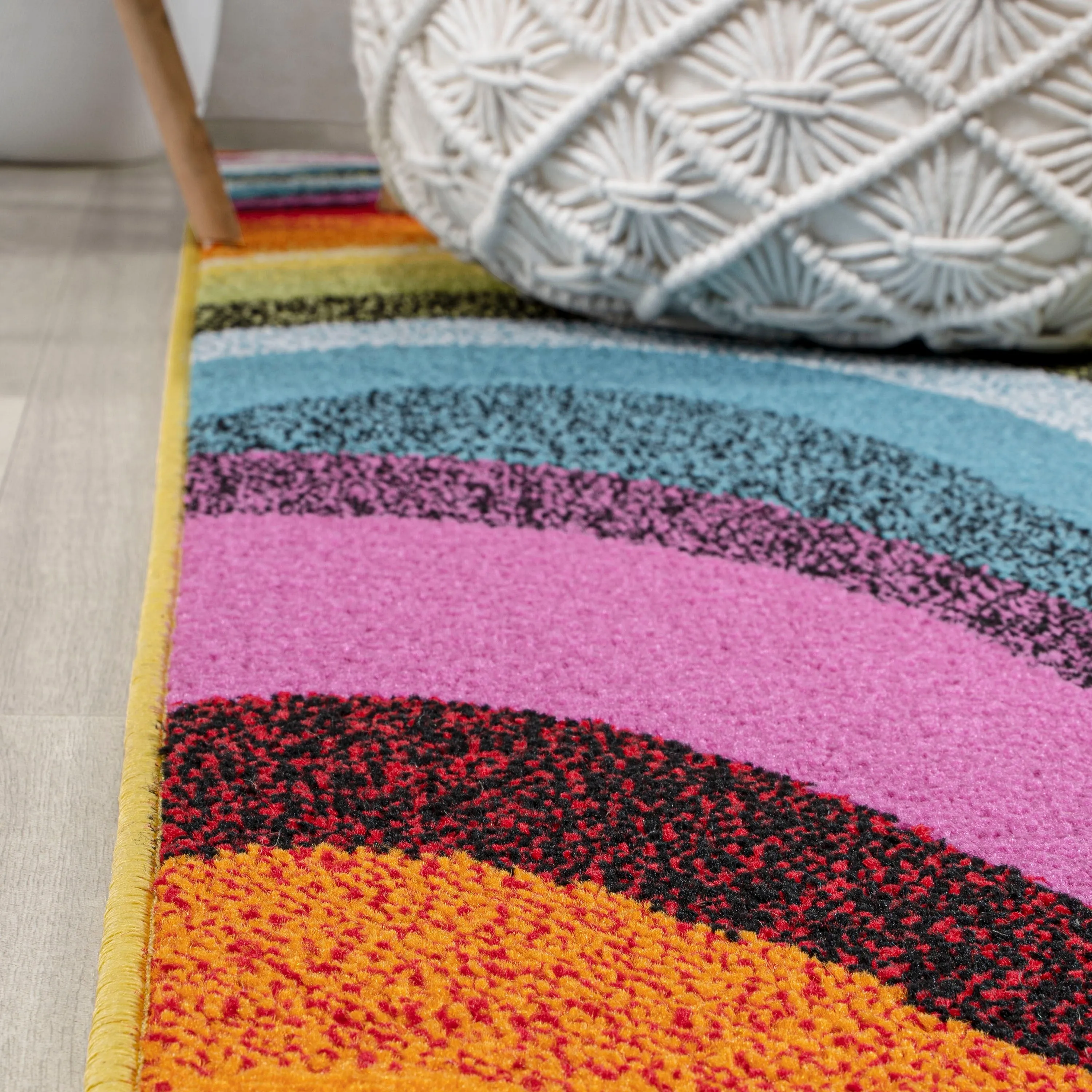JONATHAN Y Prism Abstract Swirl Area Rug