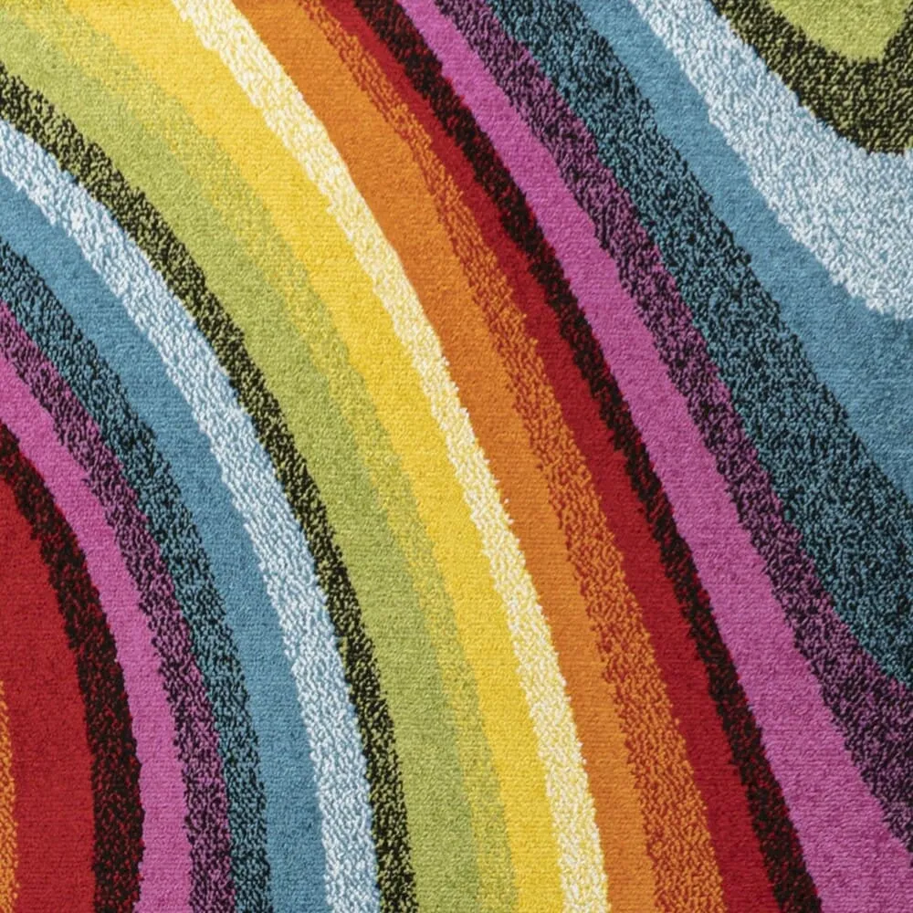 JONATHAN Y Prism Abstract Swirl Area Rug