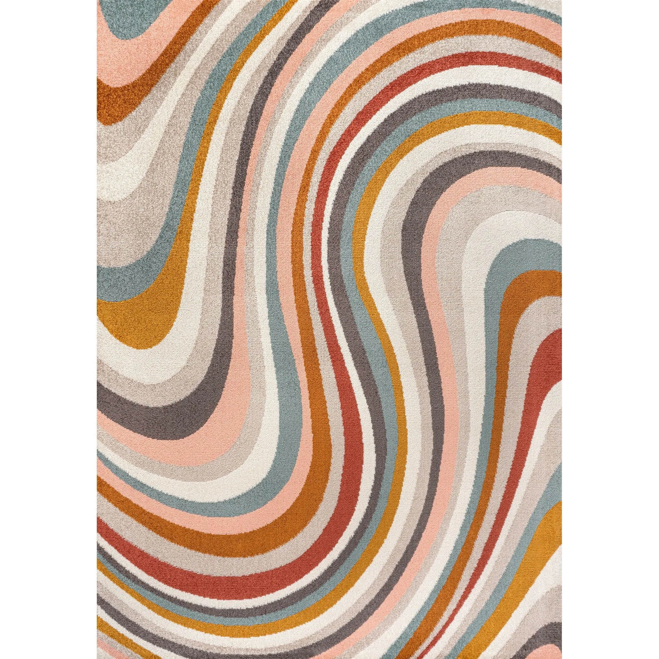 JONATHAN Y Prism Abstract Swirl Area Rug