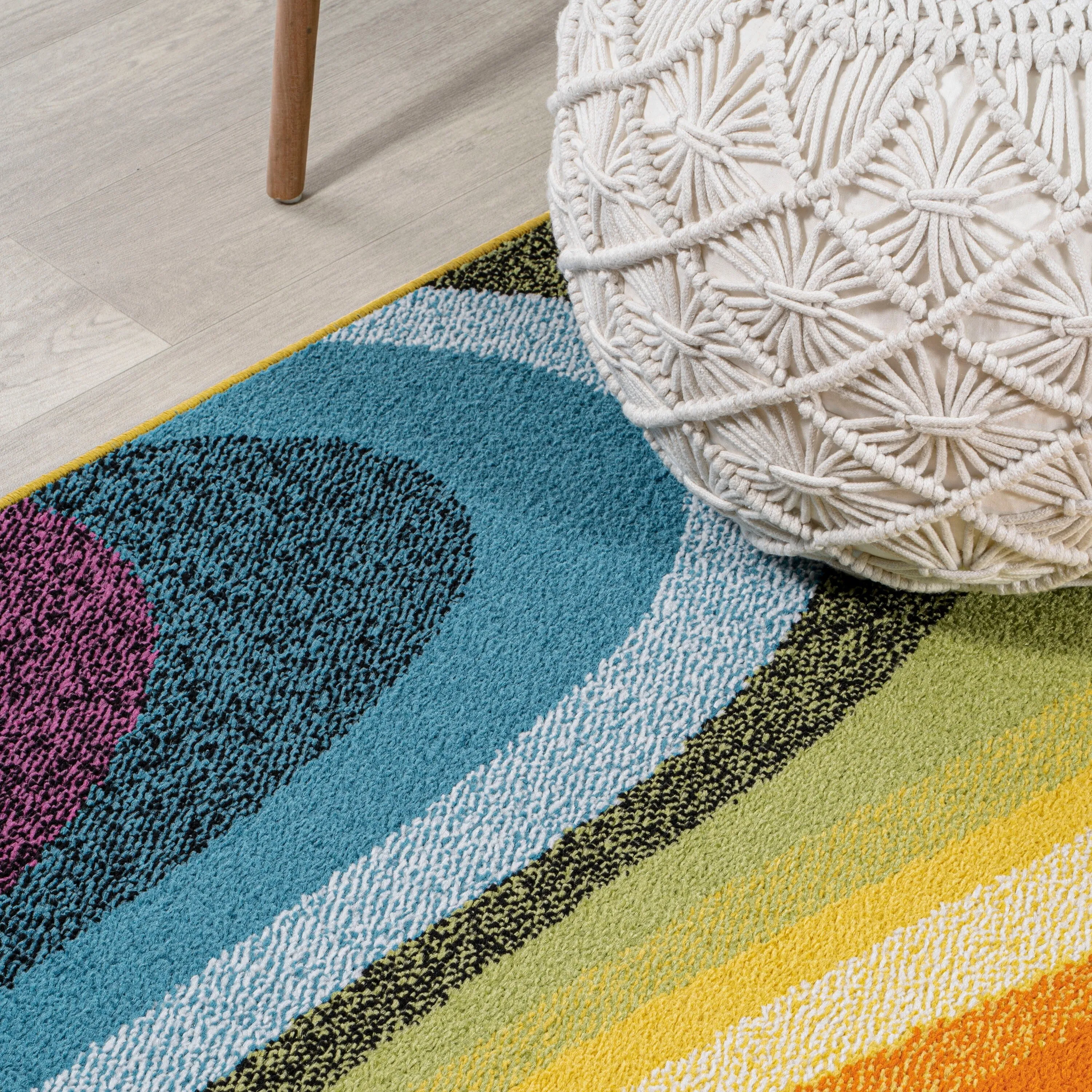 JONATHAN Y Prism Abstract Swirl Area Rug