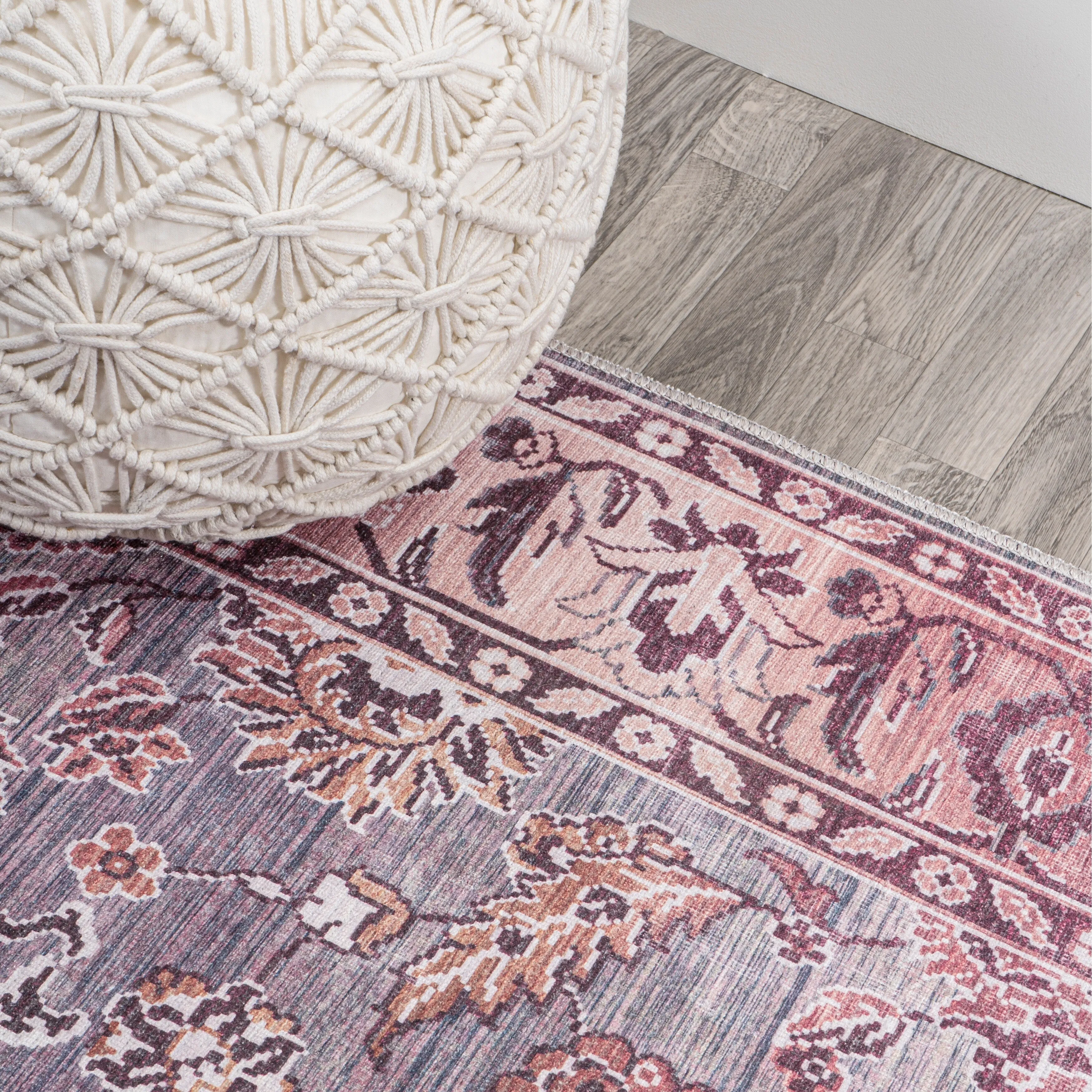 JONATHAN Y Regis Ornate Persian All-Over Machine Washable Area Rug
