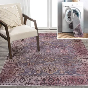 JONATHAN Y Regis Ornate Persian All-Over Machine Washable Area Rug