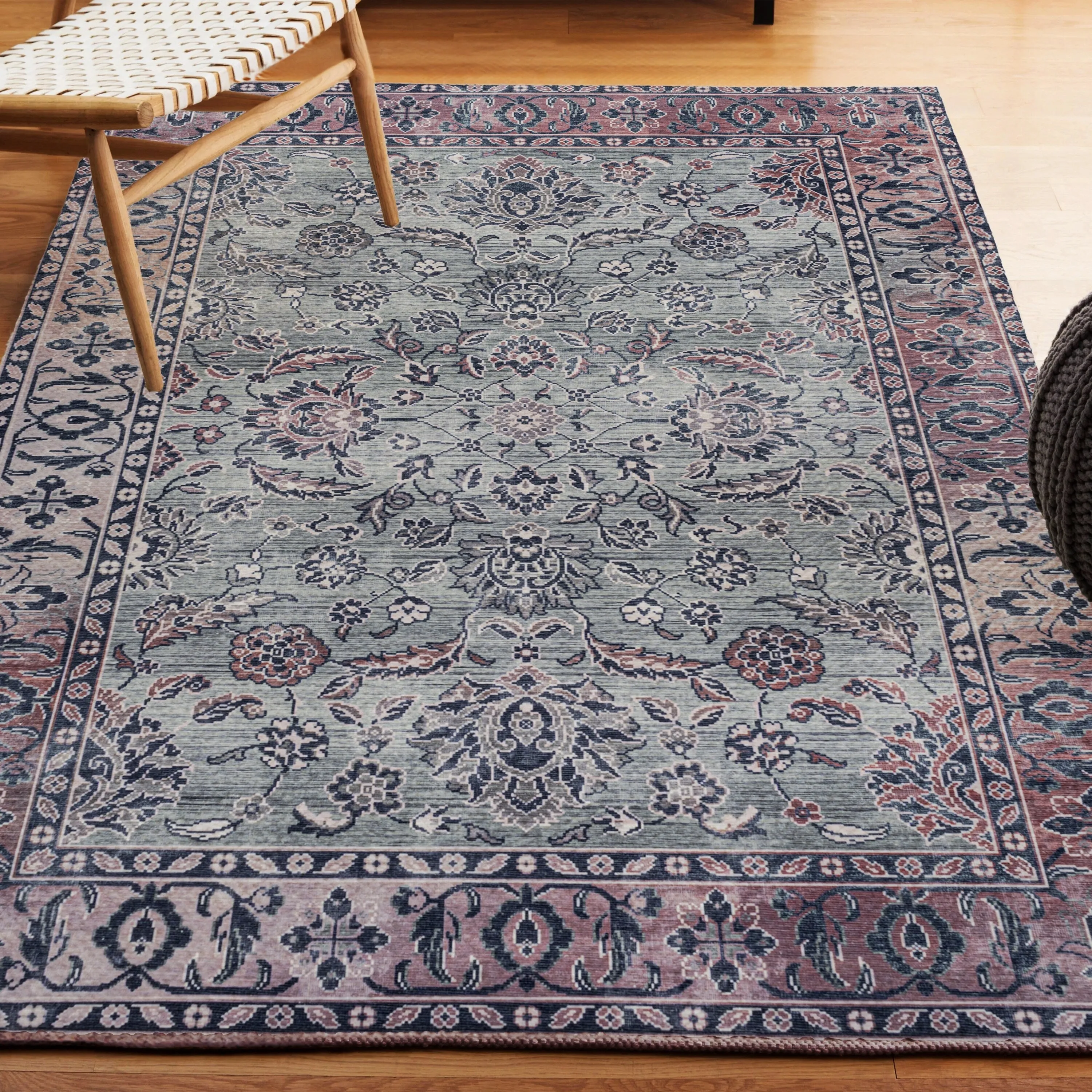 JONATHAN Y Regis Ornate Persian All-Over Machine Washable Area Rug