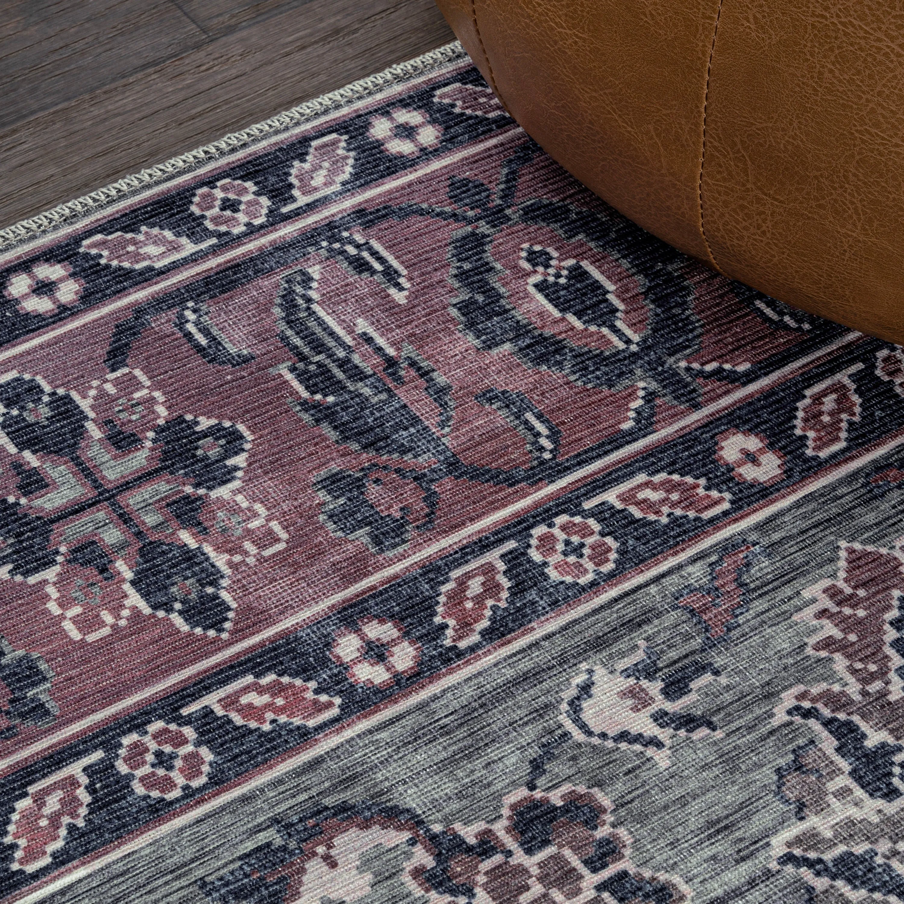 JONATHAN Y Regis Ornate Persian All-Over Machine Washable Area Rug
