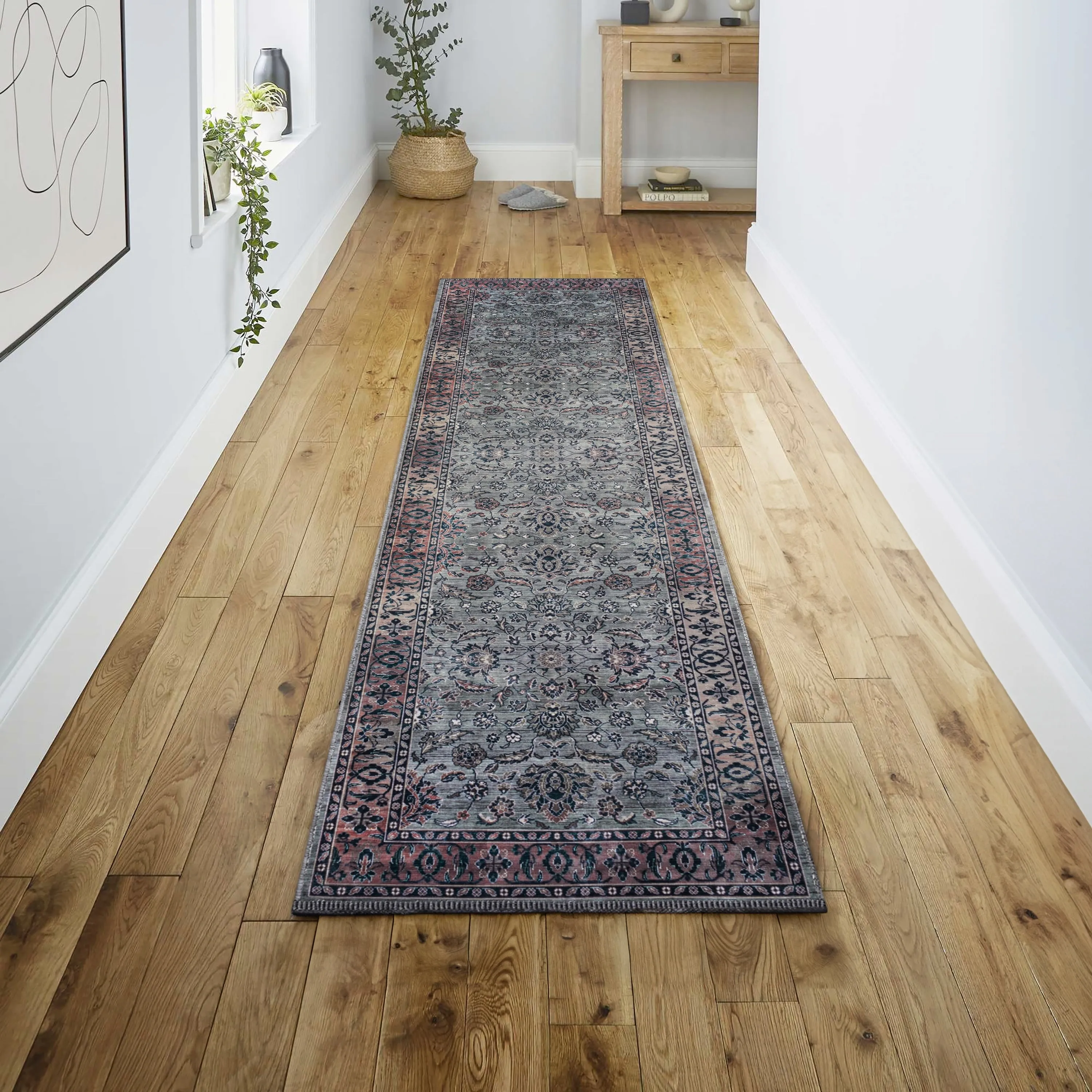 JONATHAN Y Regis Ornate Persian All-Over Machine Washable Area Rug
